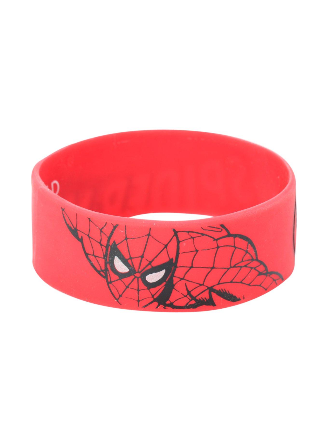 Marvel The Amazing Spider-Man Red Rubber Bracelet, , alternate