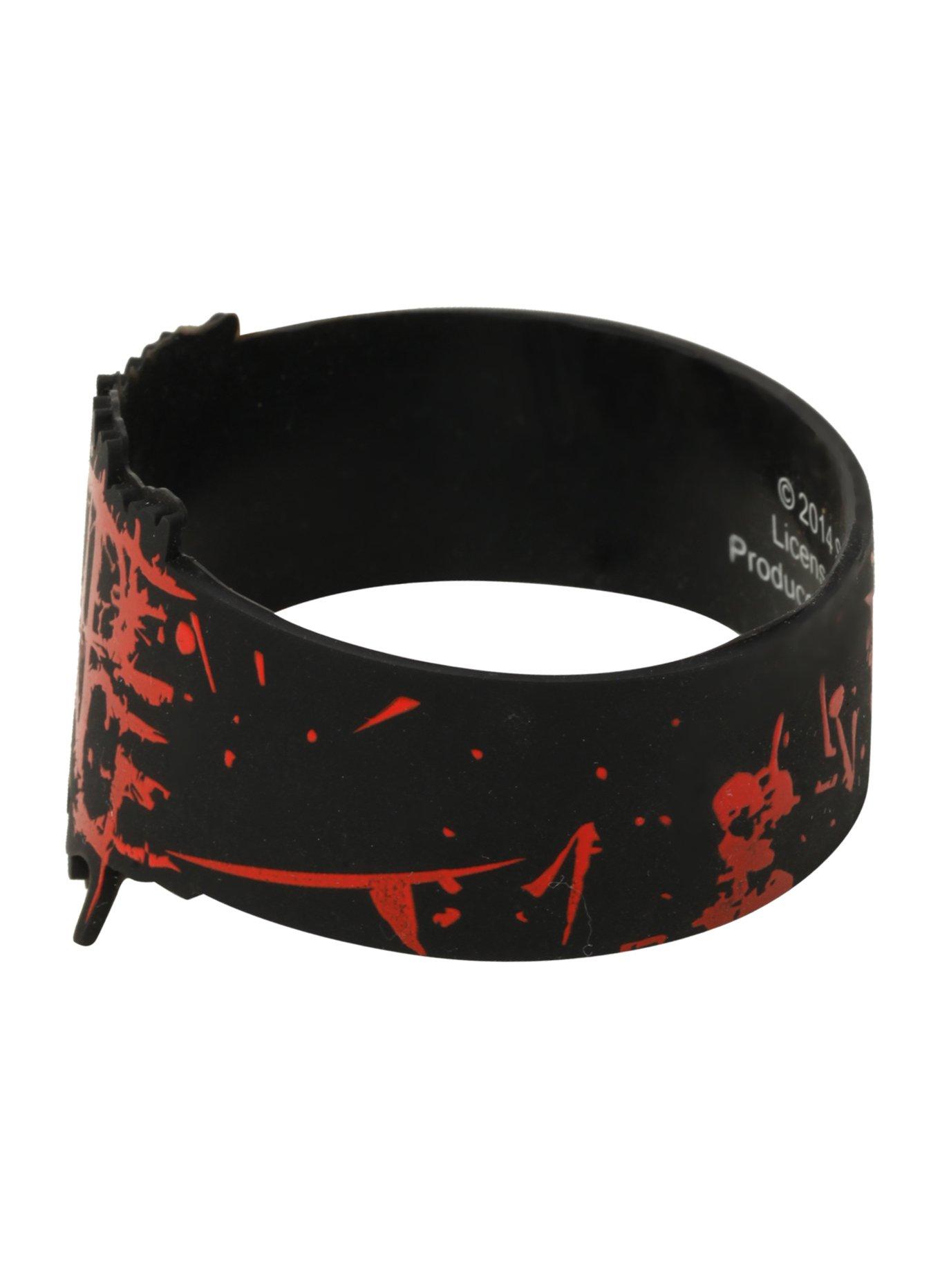 Suicide Silence Splatter Rubber Bracelet, , alternate