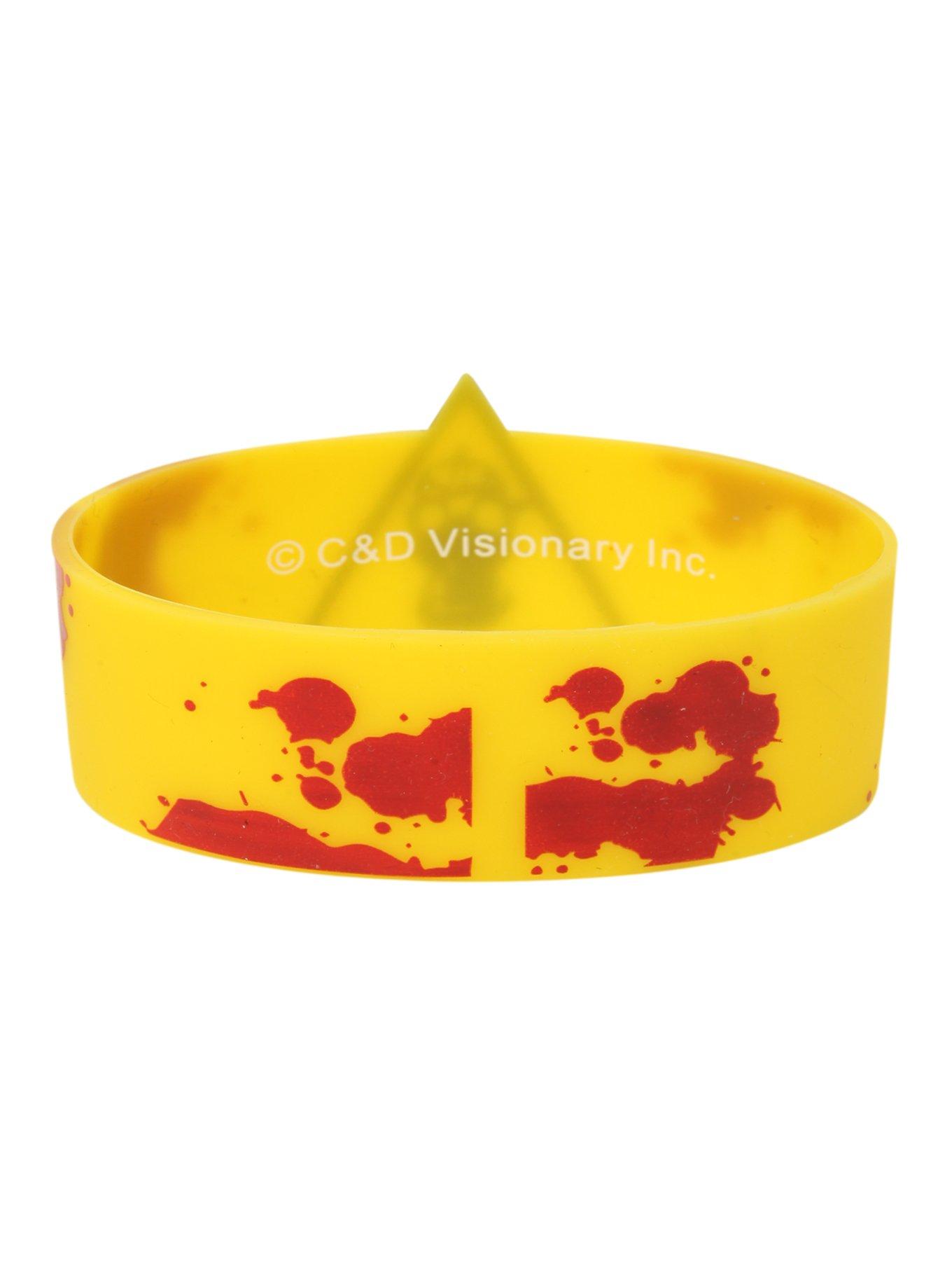 Biohazard Splatter Rubber Bracelet, , alternate