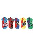 Marvel Heroes Kawaii No-Show Socks, , alternate
