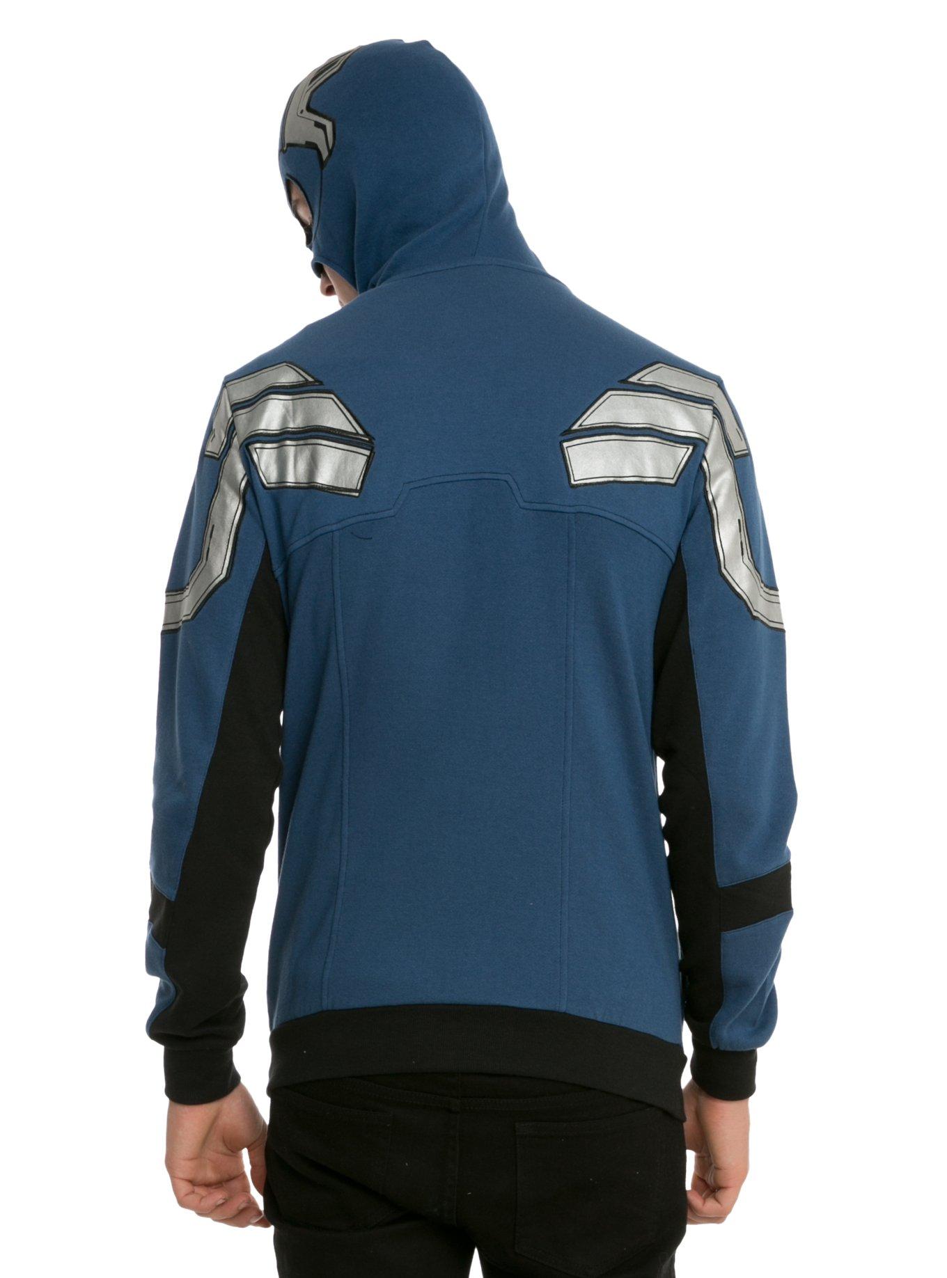 Marvel Captain America Super Soldier Costume Zip Hoodie, , alternate