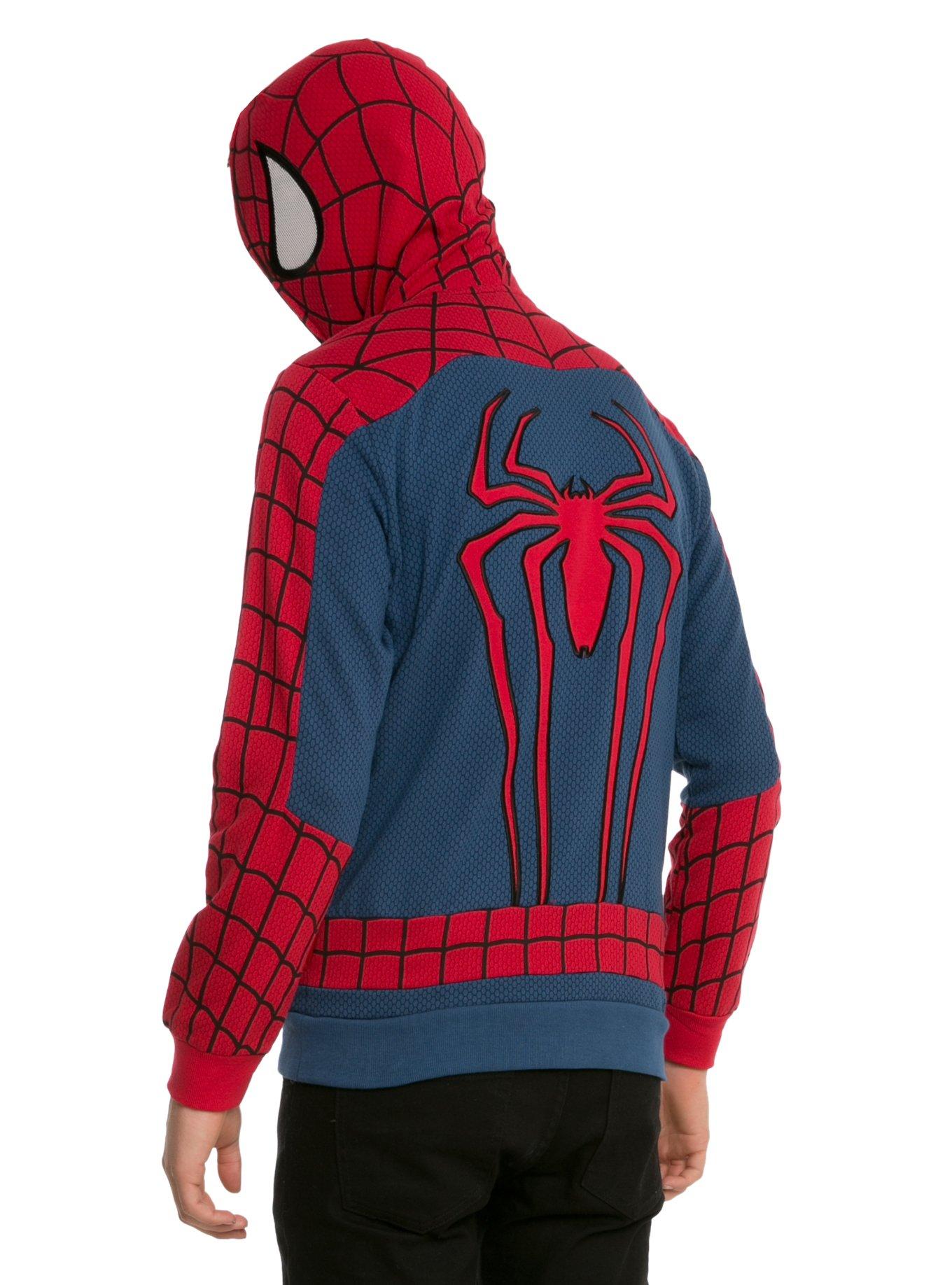 Full zip hot sale spiderman hoodie