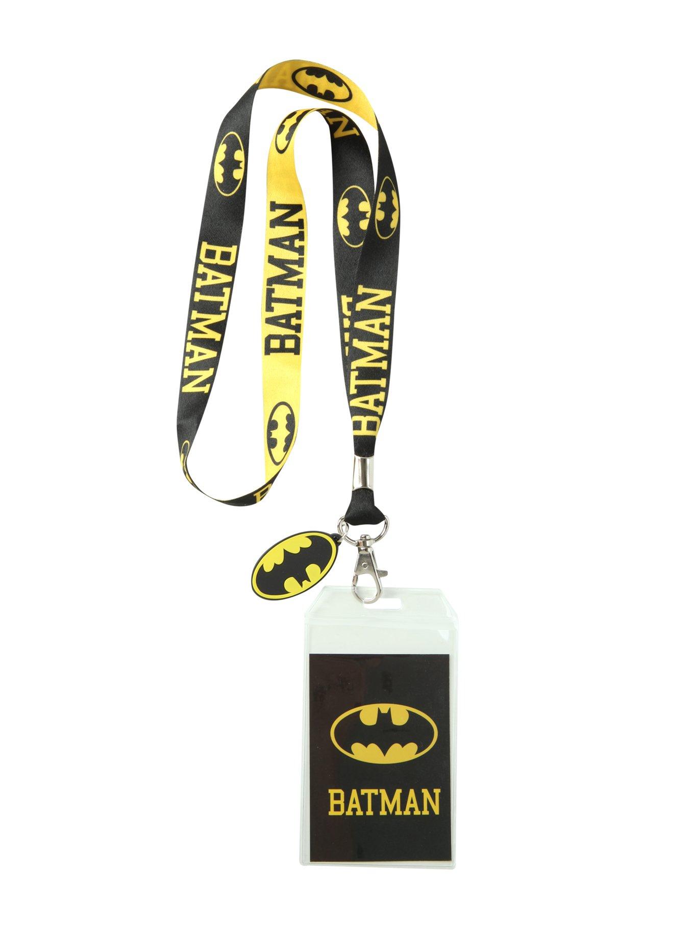 DC Comics Batman Logo Reversible Lanyard, , alternate