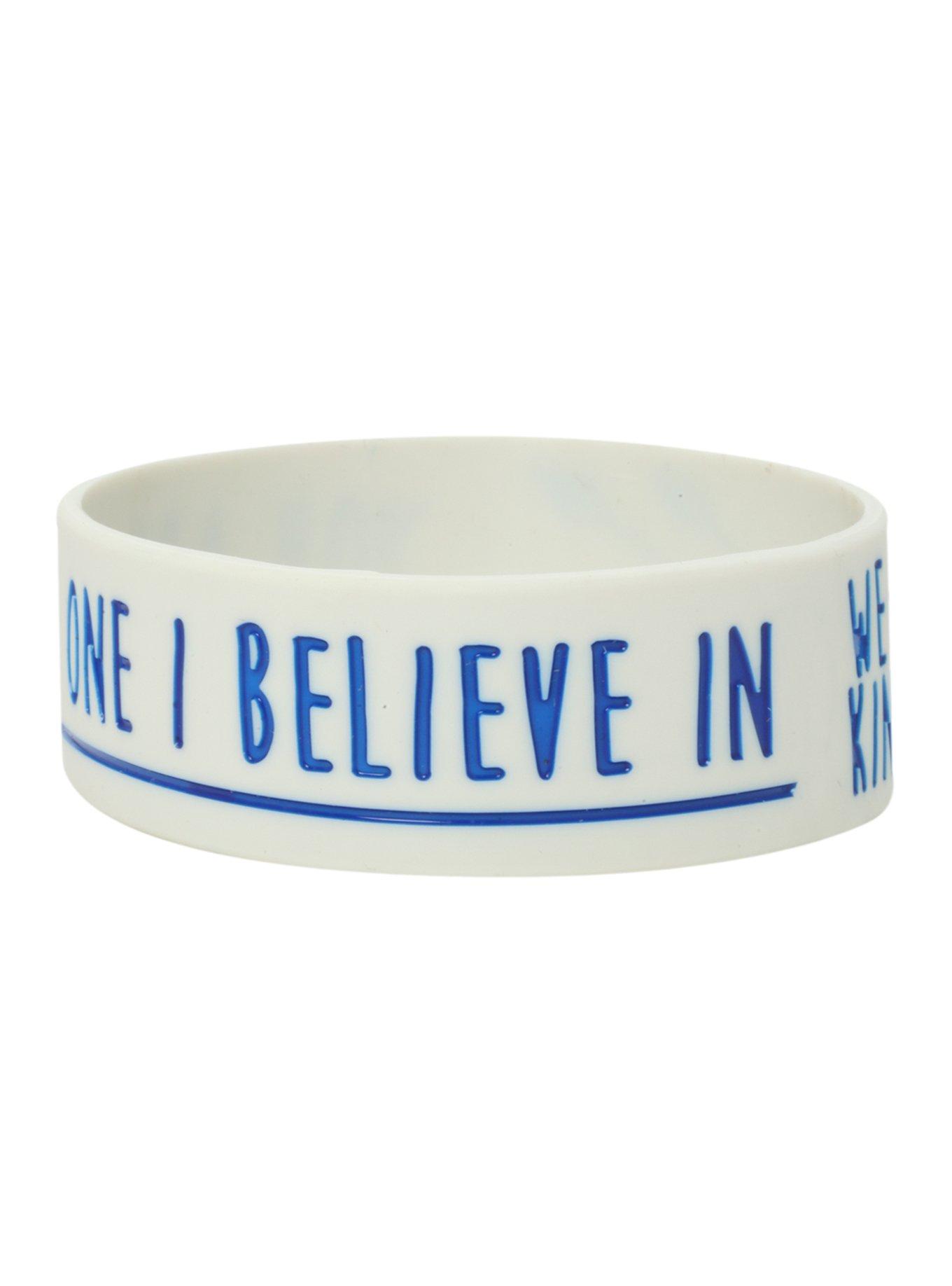 We The Kings Believe Rubber Bracelet, , alternate