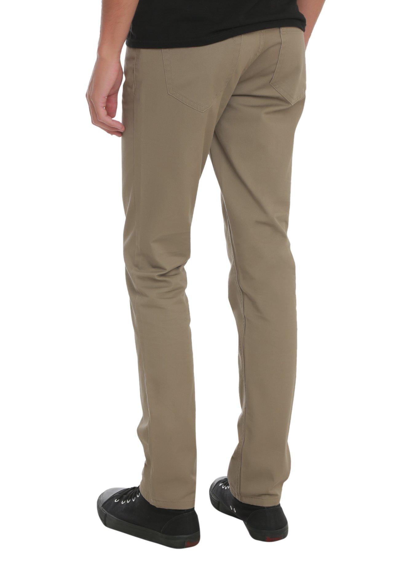 XXX RUDE Khaki 5-Pocket Workwear Pants, , alternate