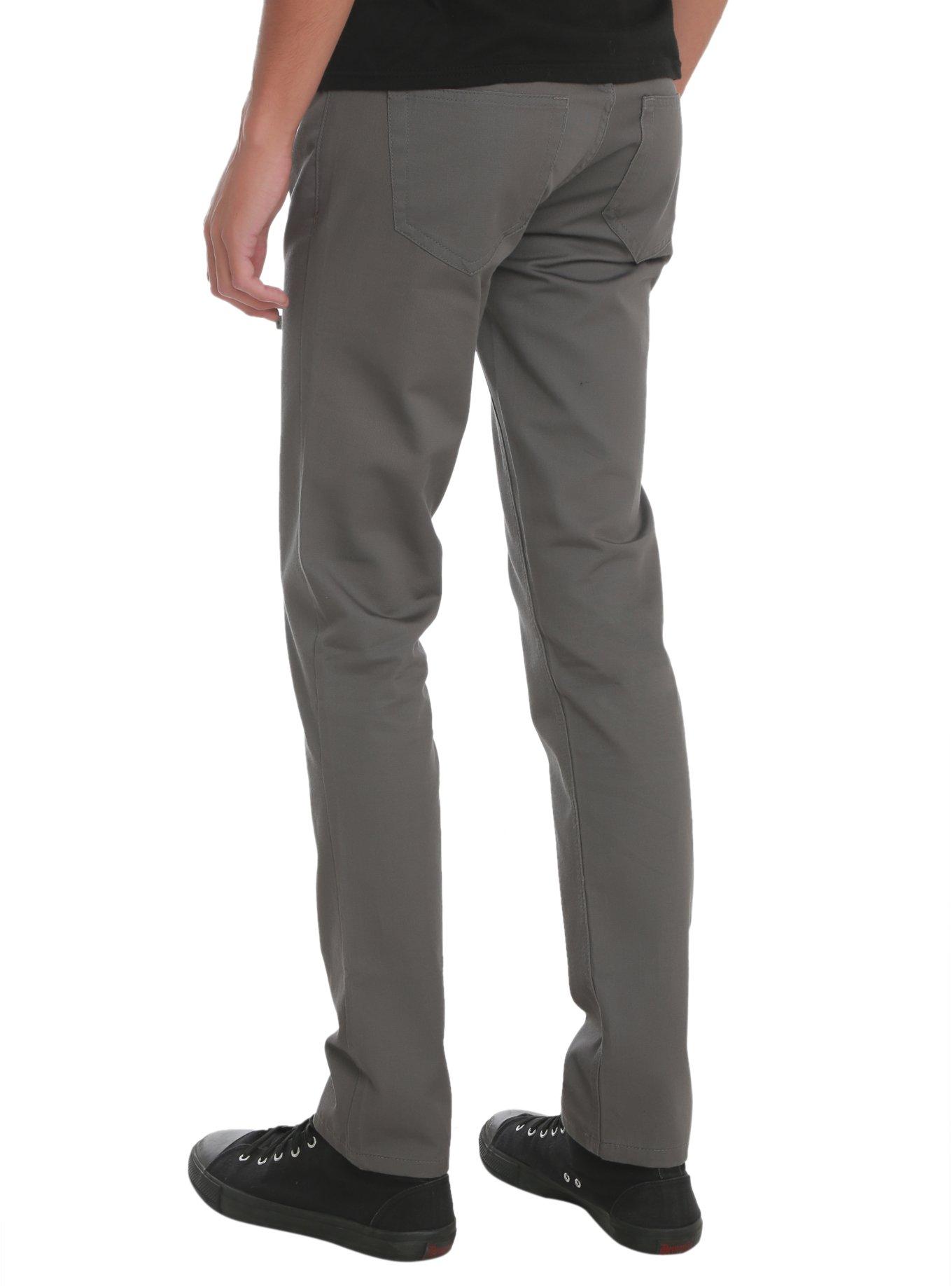 XXX RUDE Grey 5-Pocket Workwear Pants, , alternate