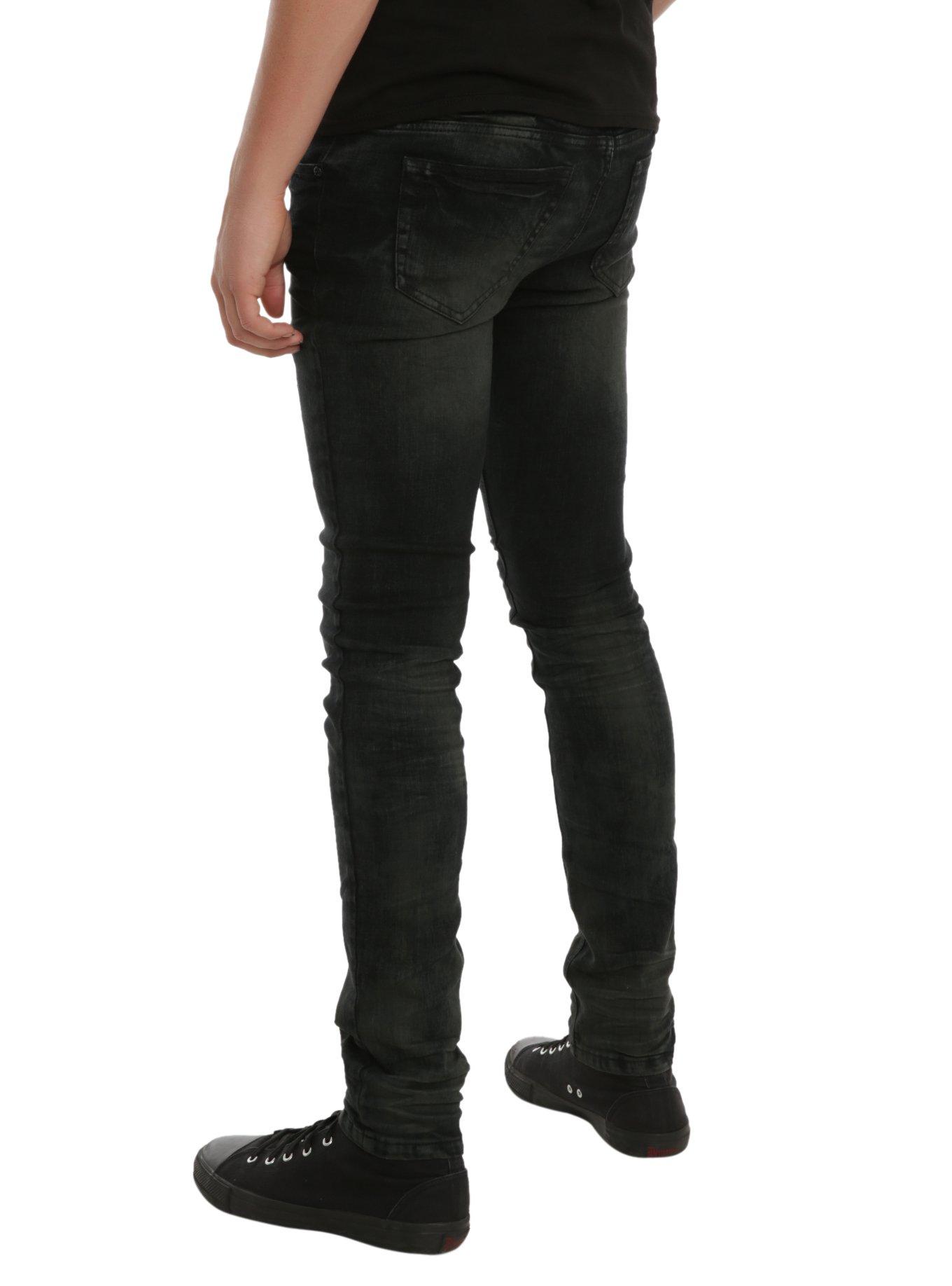 XXX RUDE Indigo Overtone Wash Skinny Fit Denim Jeans, , alternate