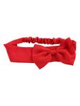 LOVEsick Red Chiffon Bow Stretch Headband, , alternate