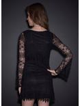 Crochet Overlay Dress, BLACK, alternate