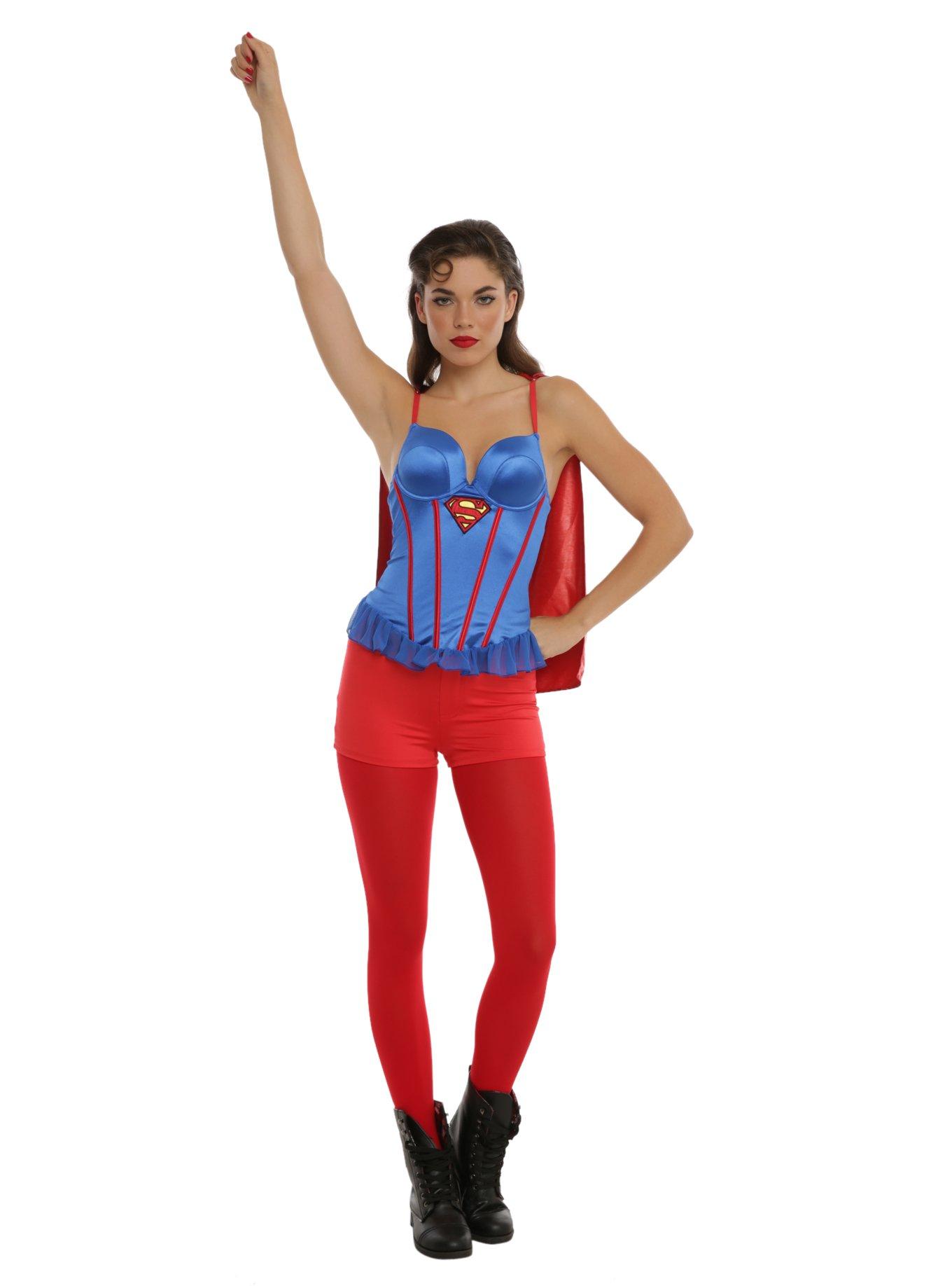DC Comics Superman Caped Bustier, , alternate