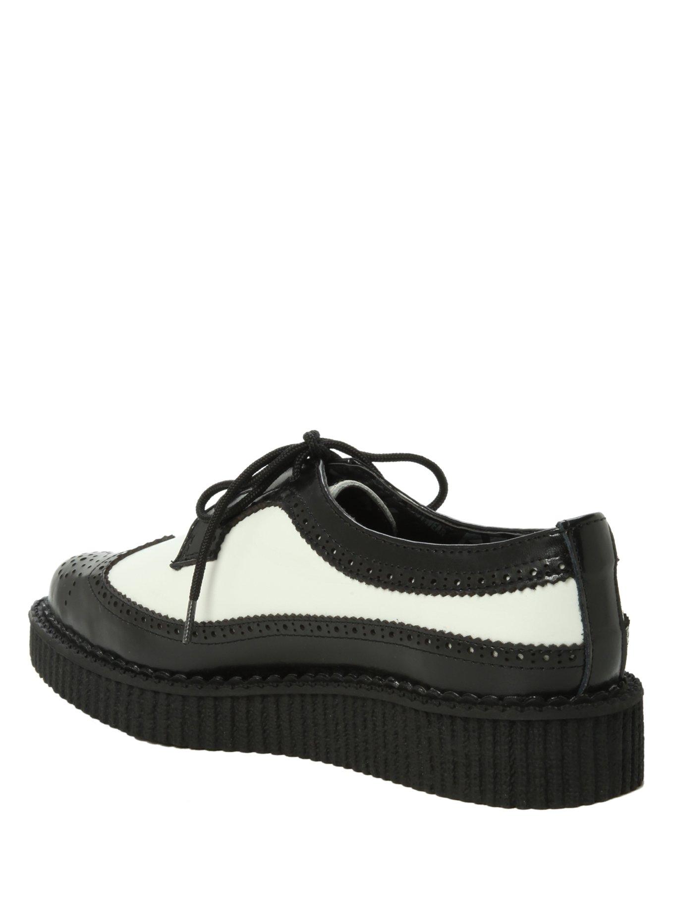 T.U.K. Black And White Wingtip Creeper, , alternate