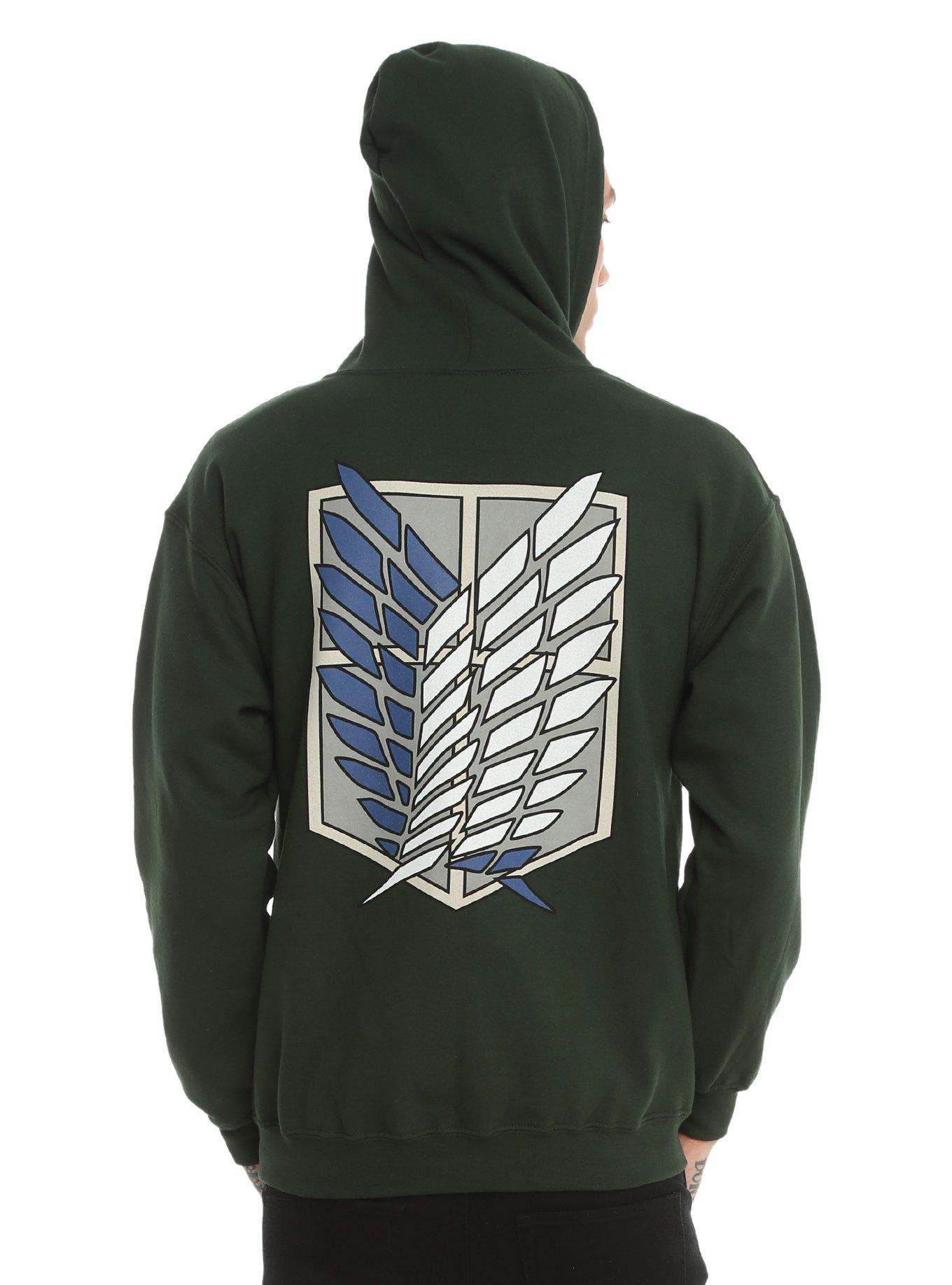 Attack On Titan Scout Regiment Shield Zip Hoodie, , alternate