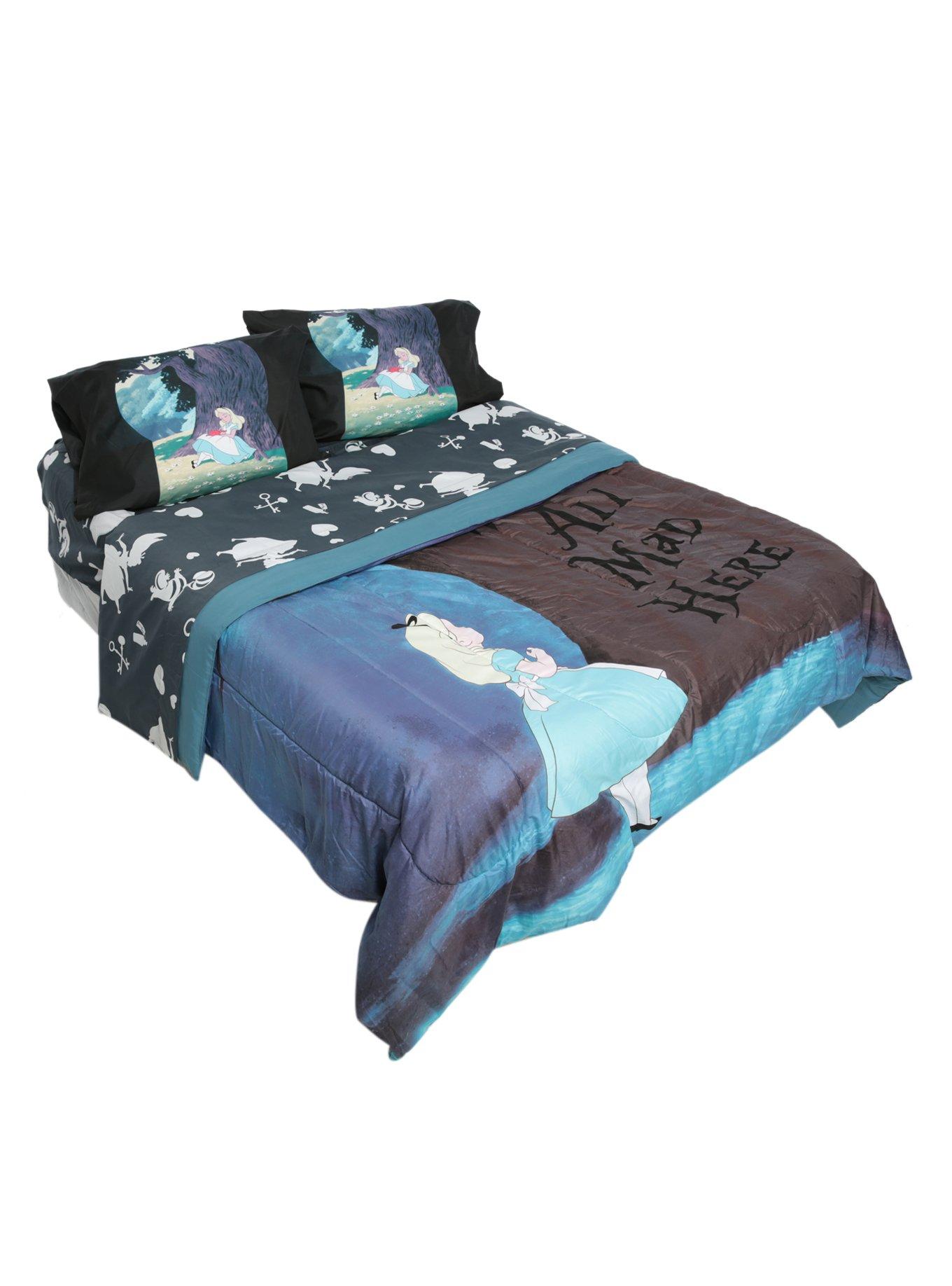 Disney Alice In Wonderland Microfiber Full Sheet Set, , alternate