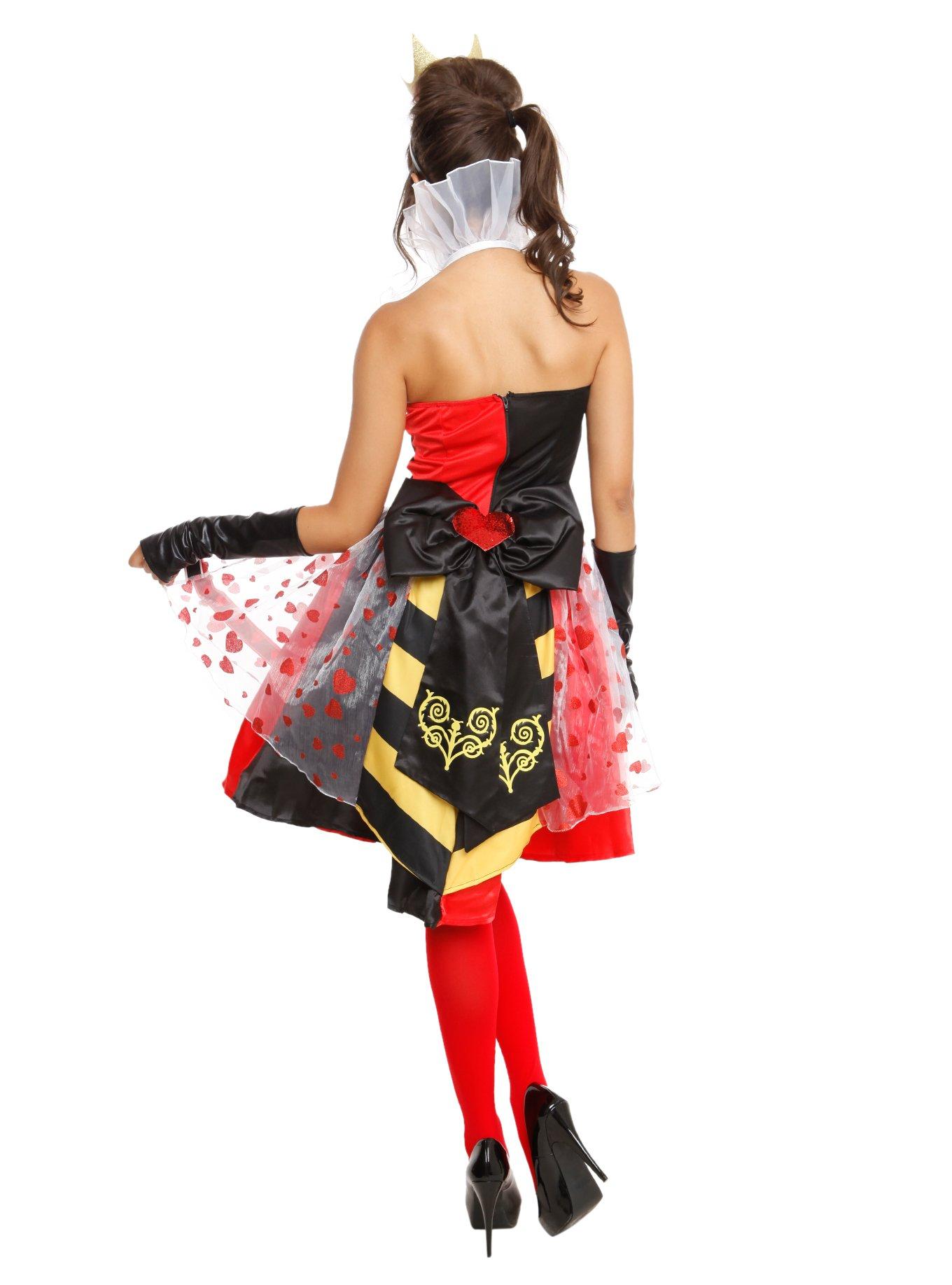Disney Villains Queen Of Hearts Costume, , alternate