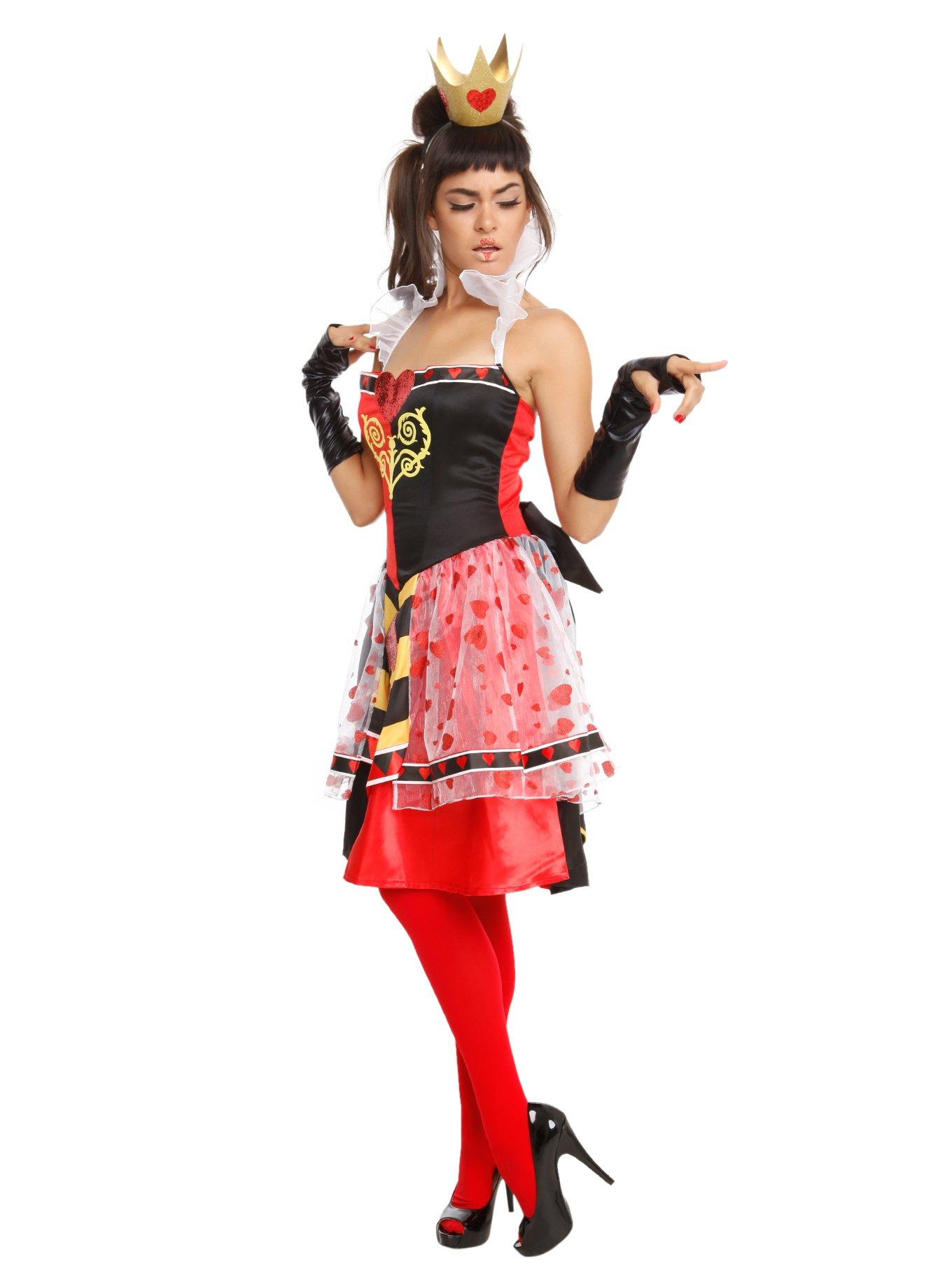 Disney Villains Queen Of Hearts Costume, , alternate