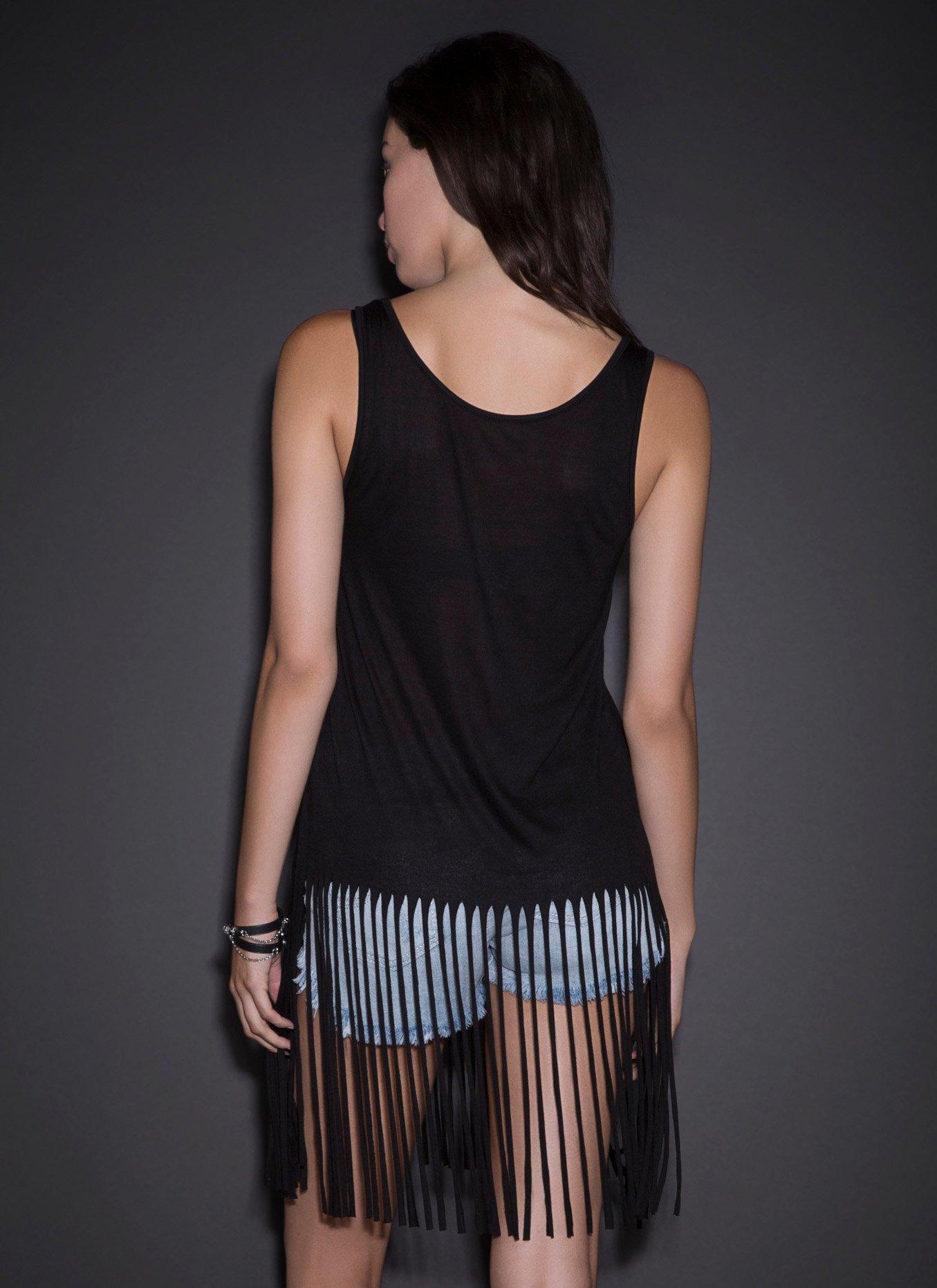 G-N-R Slash Skull Fringe Tank, BLACK, alternate