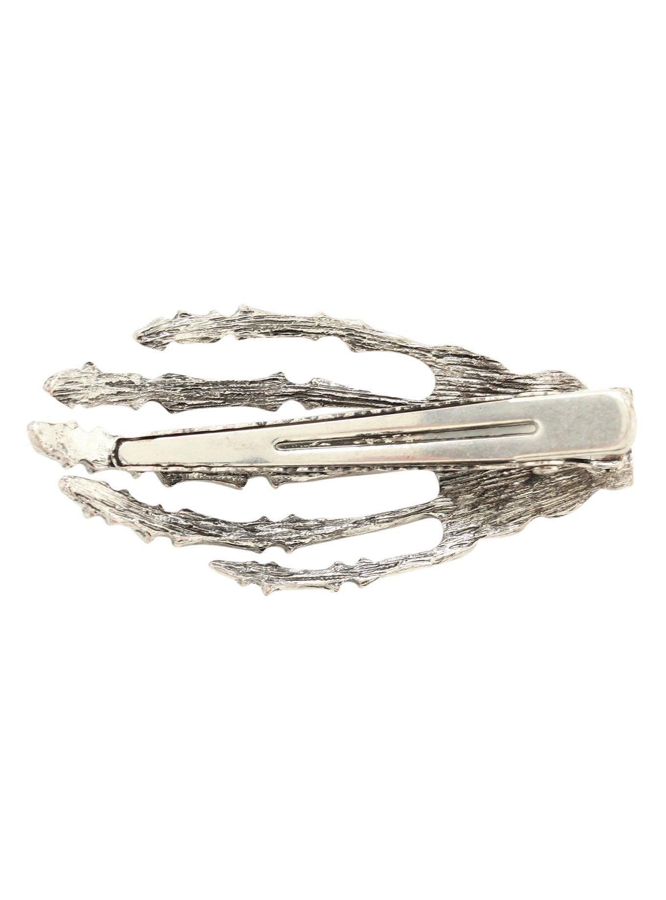 LOVEsick Skeleton Hand Hair Clip, , alternate