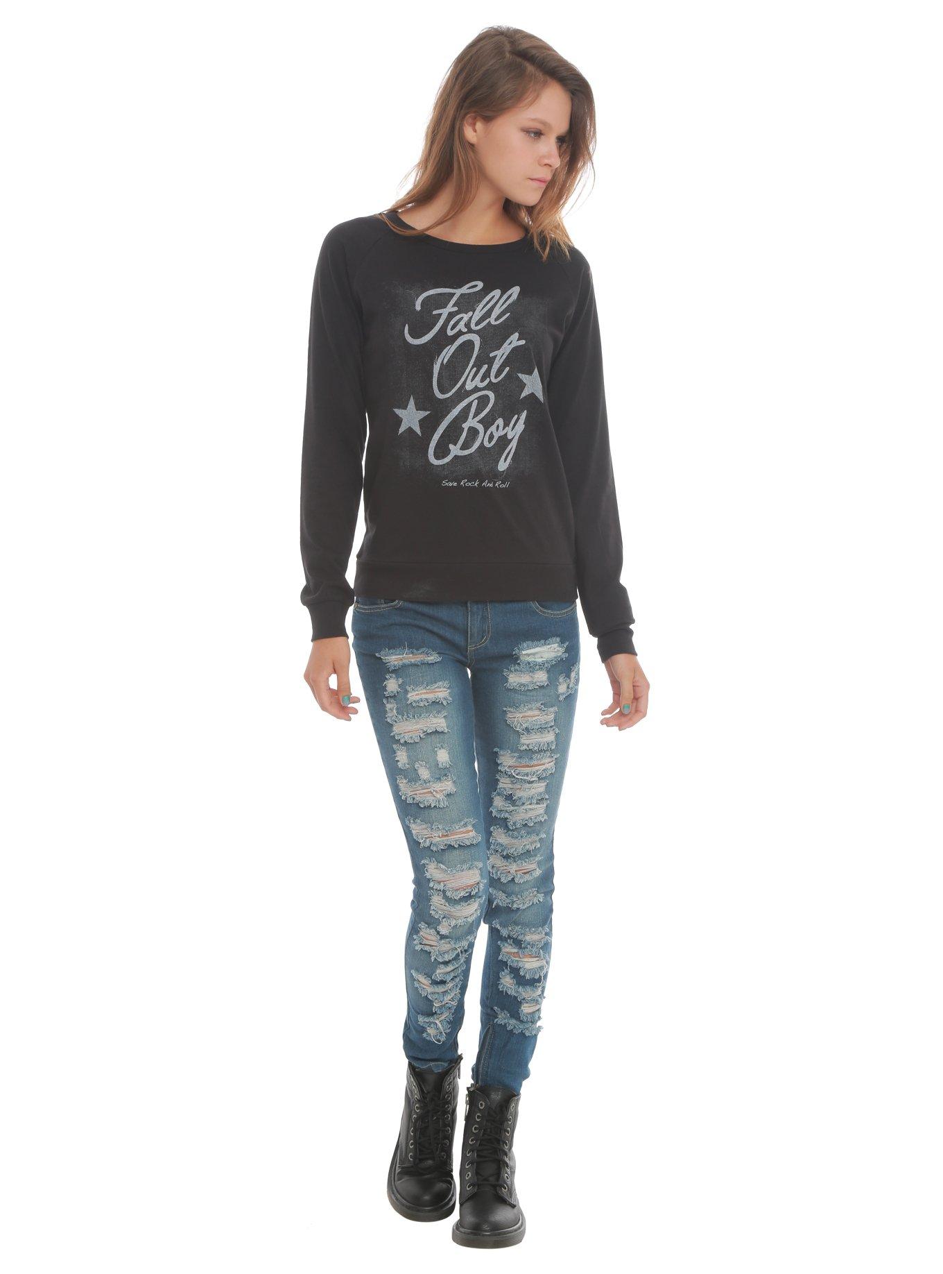 Fall Out Boy Stars Long-Sleeved Girls Top, , alternate