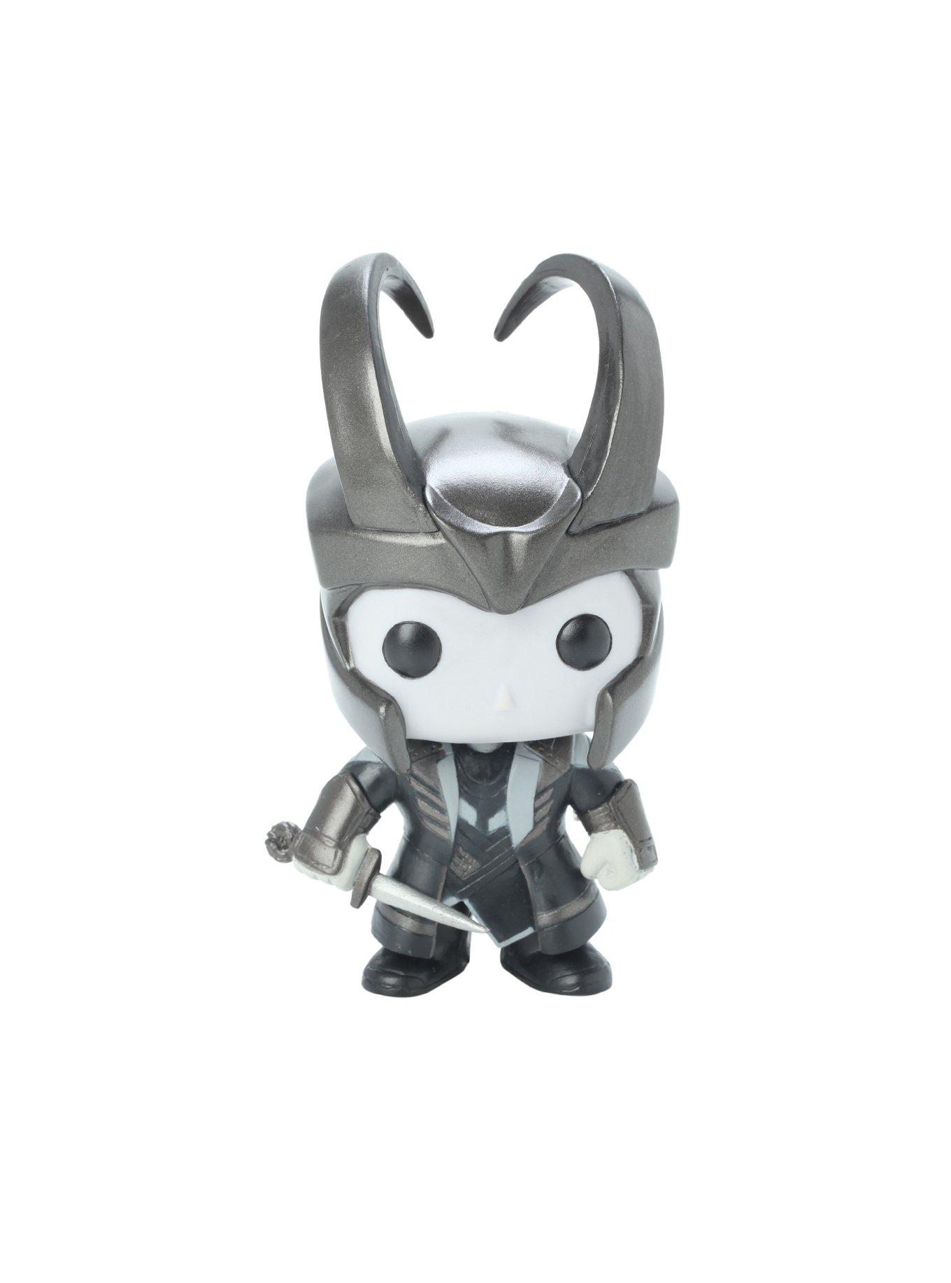 Funko Marvel Pop! Loki Black & White Vinyl Bobble-Head Hot Topic Exclusive, , alternate