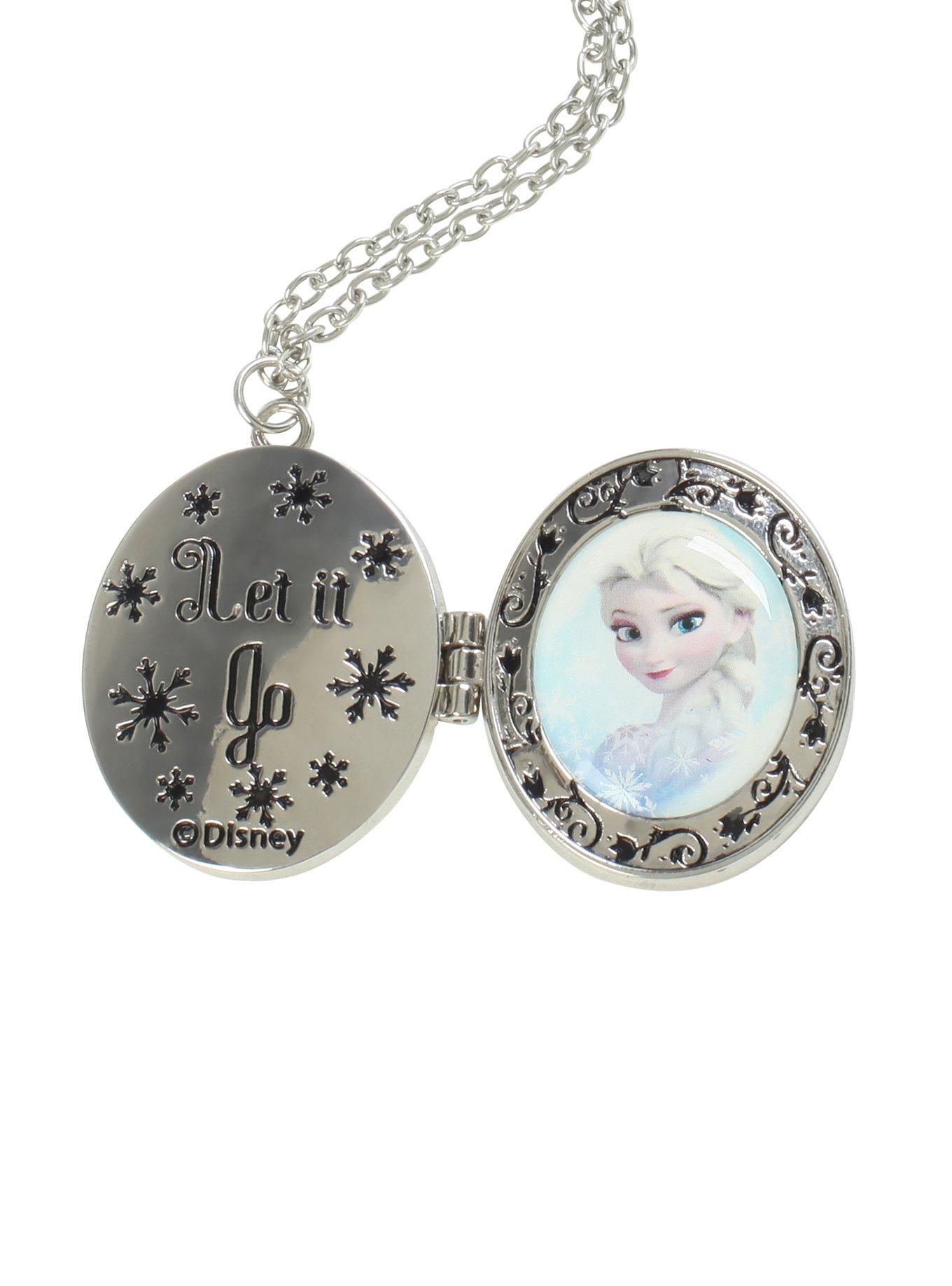Disney Frozen Elsa Locket Necklace, , alternate