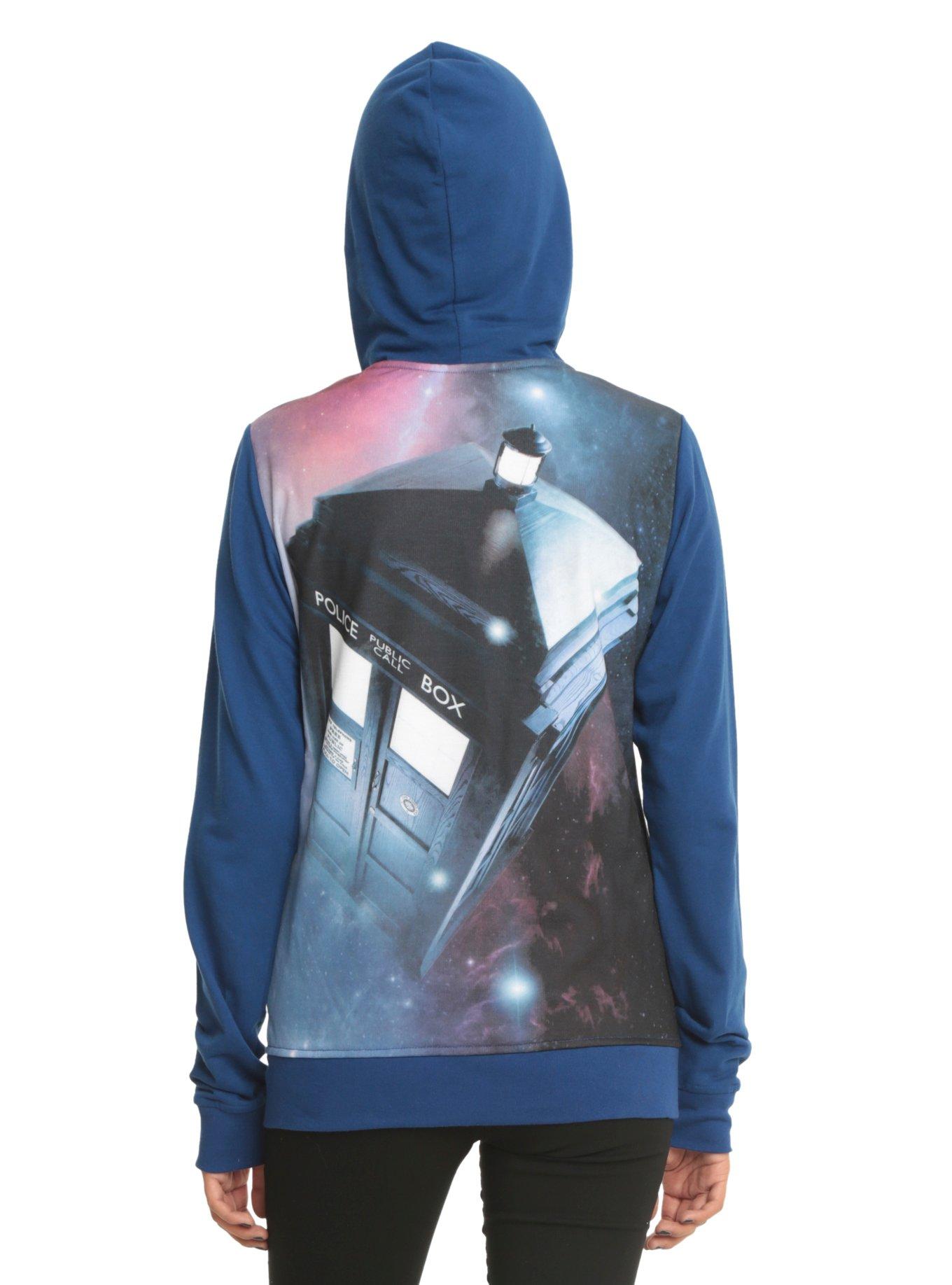 Doctor Who TARDIS Flying Girls Hoodie, , alternate
