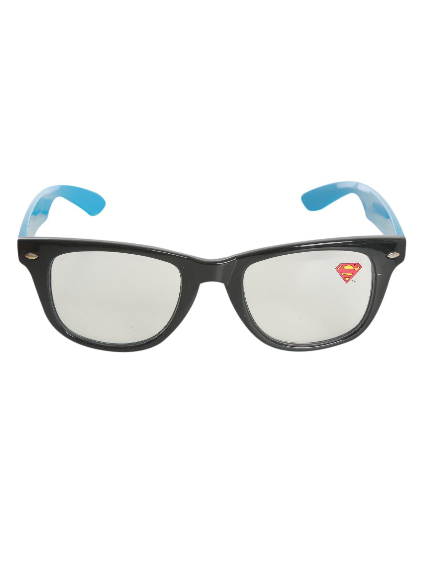 DC Comics Superman Comic Retro Clear Lens Glasses, , alternate