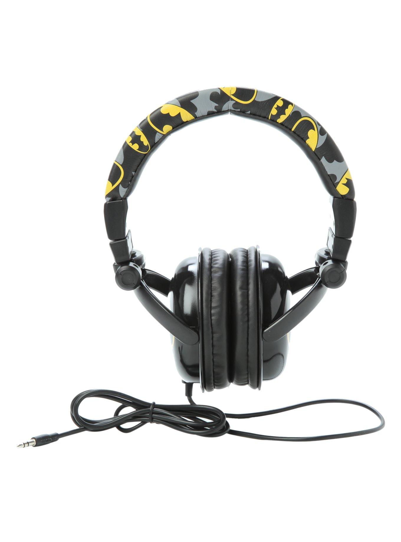 DC Comics Batman Logo Print Headphones, , alternate