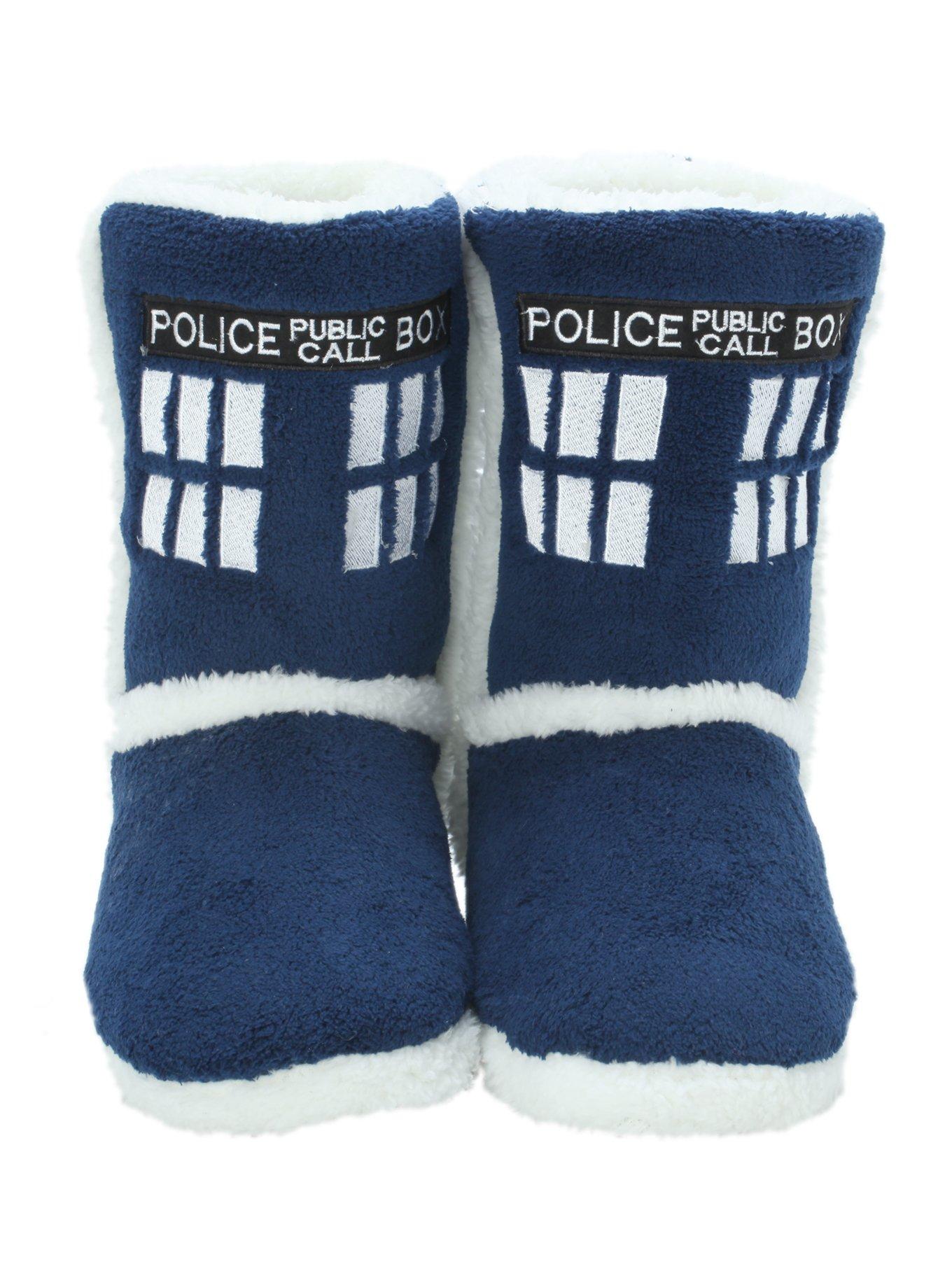 Doctor Who TARDIS Slipper Boots, , alternate