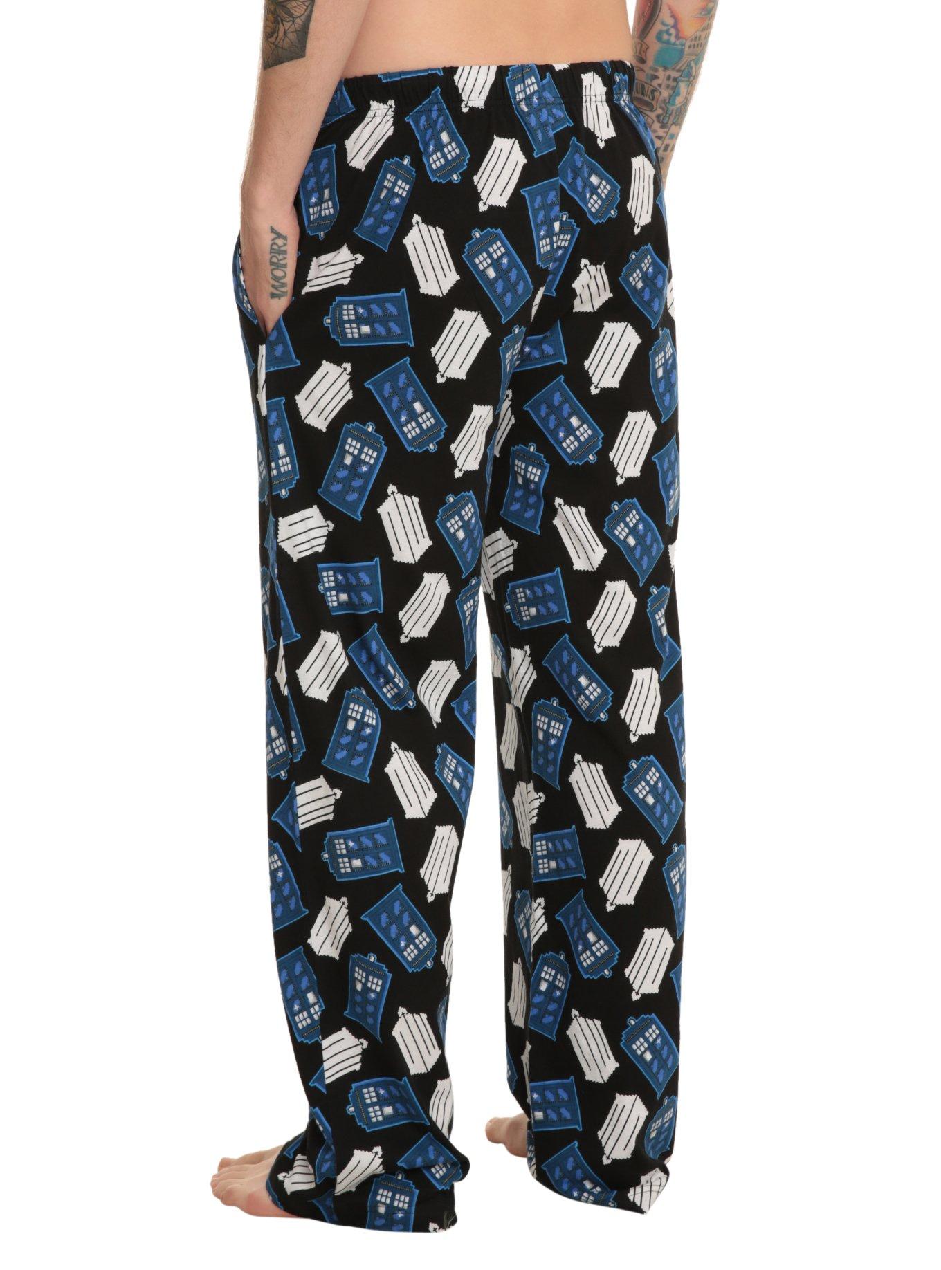 Doctor Who TARDIS Logo Guys Pajama Pants, , alternate