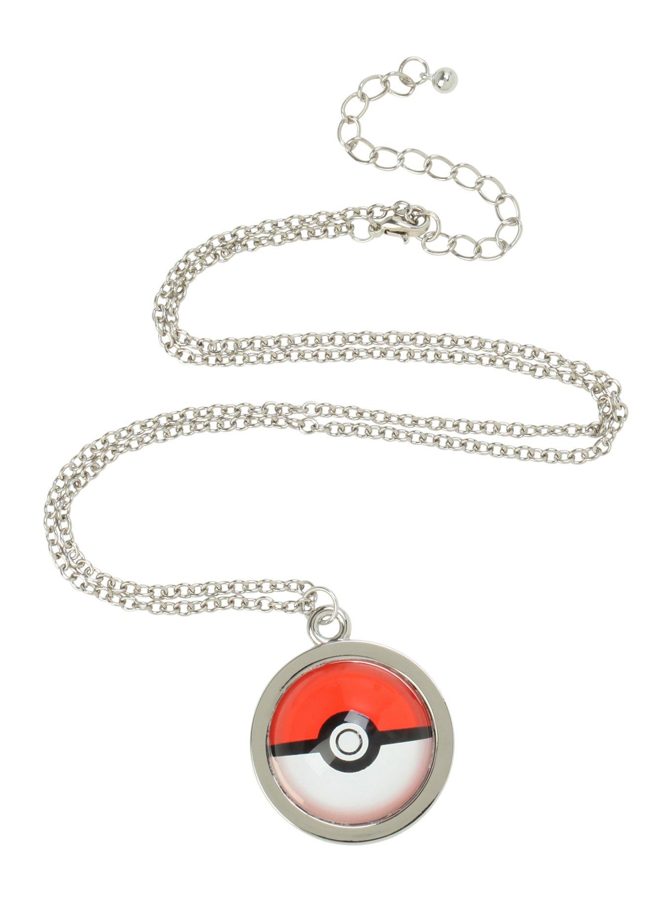 Pokemon Poke Ball Necklace, , alternate