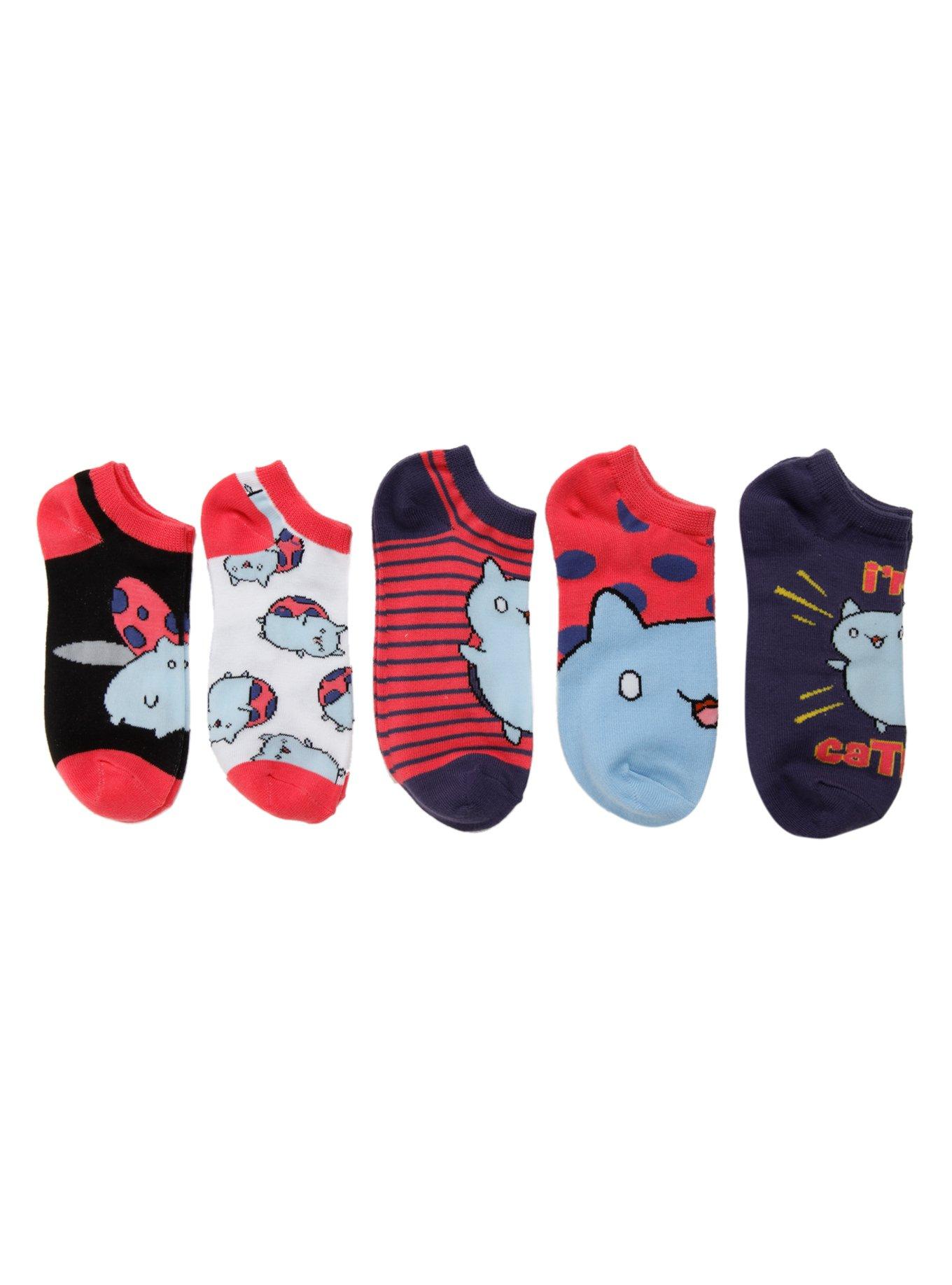 Cartoon Hangover Bravest Warriors Catbug No-Show Socks, , alternate