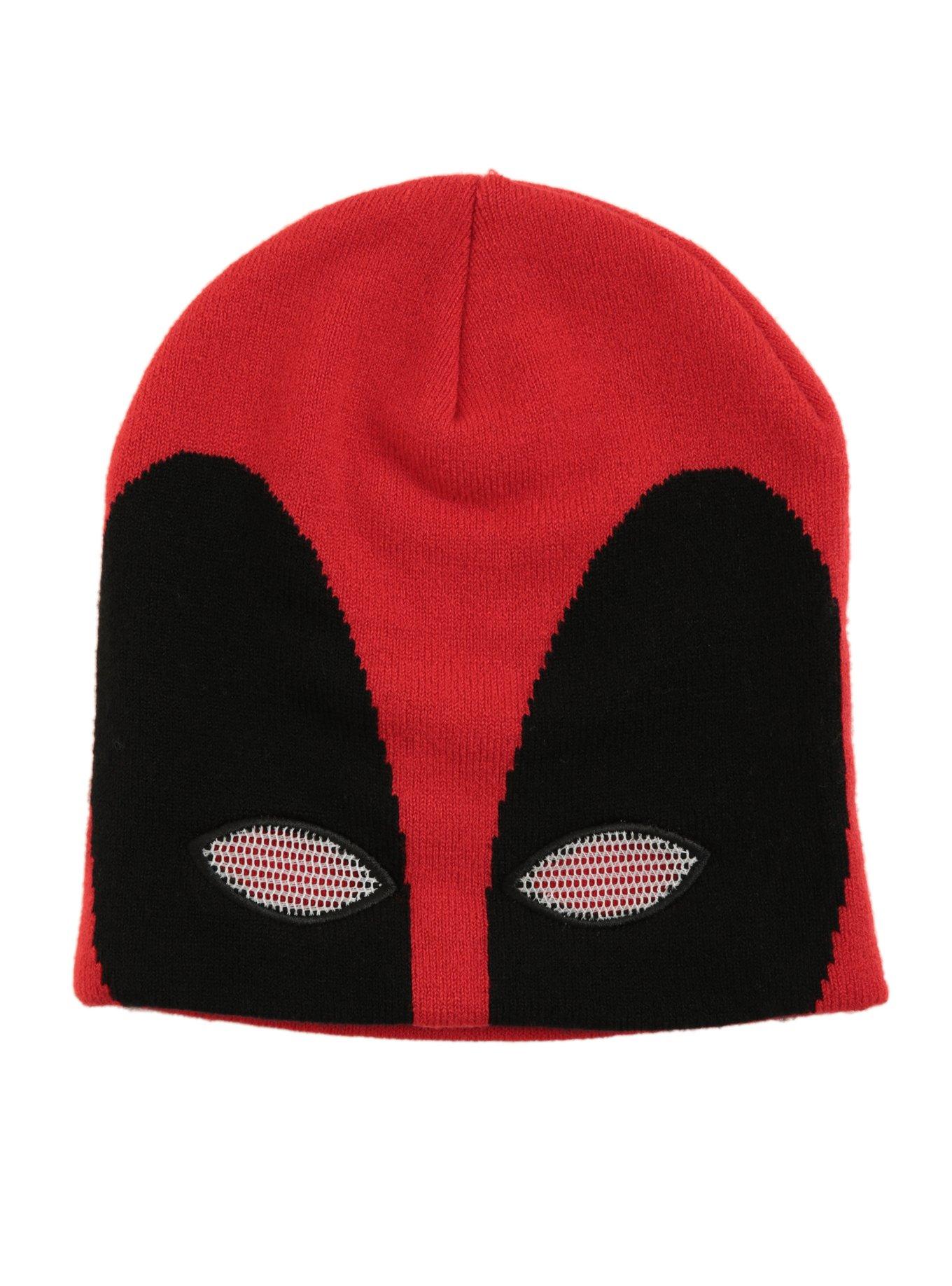Marvel Deadpool Half Mask Beanie, , alternate