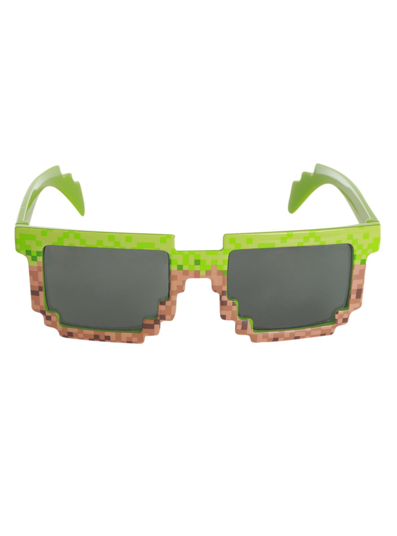 Pixel-8 Green & Brown Sunglasses, , alternate