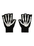 Skeleton Fingerless Gloves, , alternate