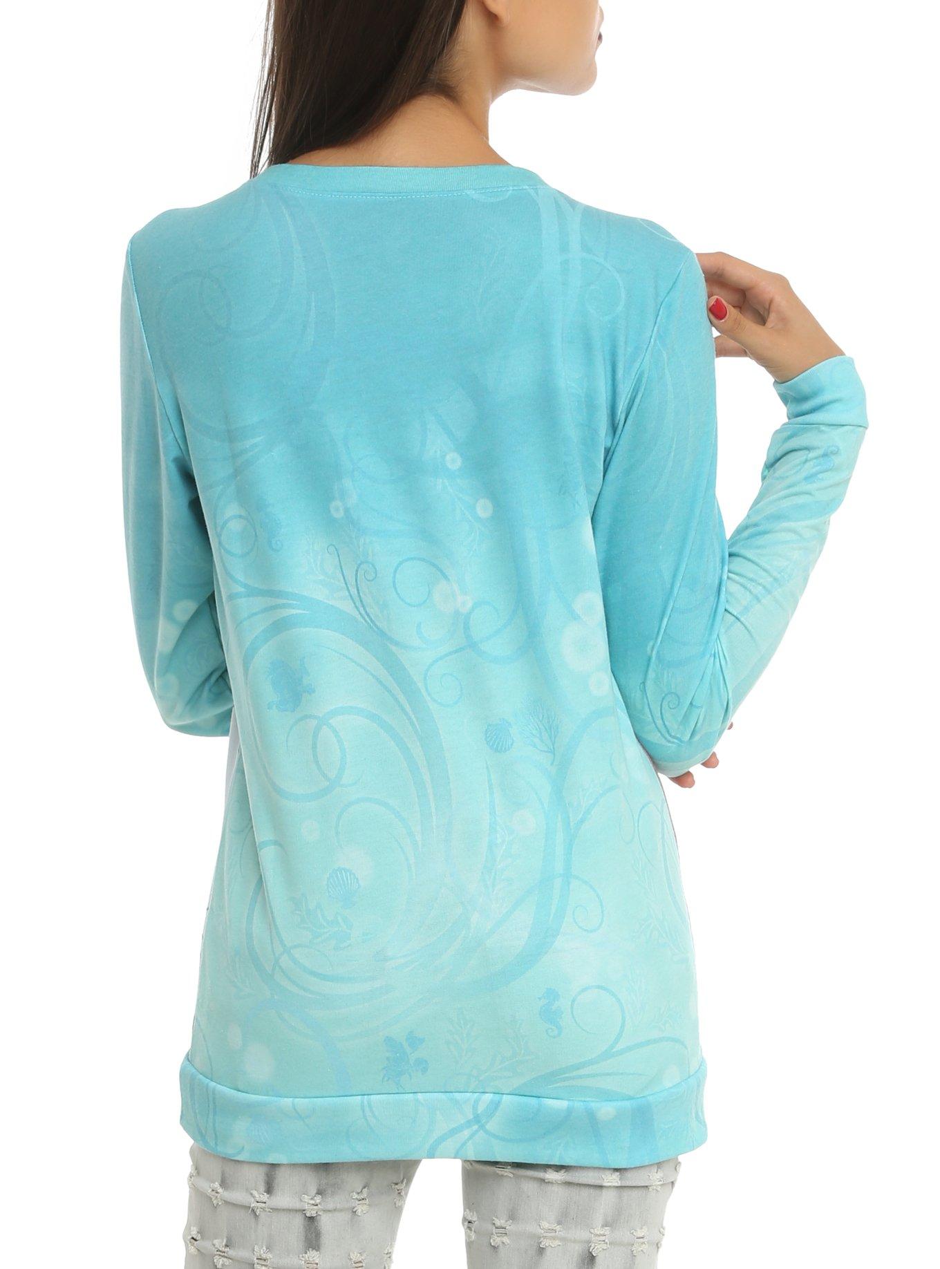 Disney The Little Mermaid Kiss The Girl Girls Pullover Top, , alternate