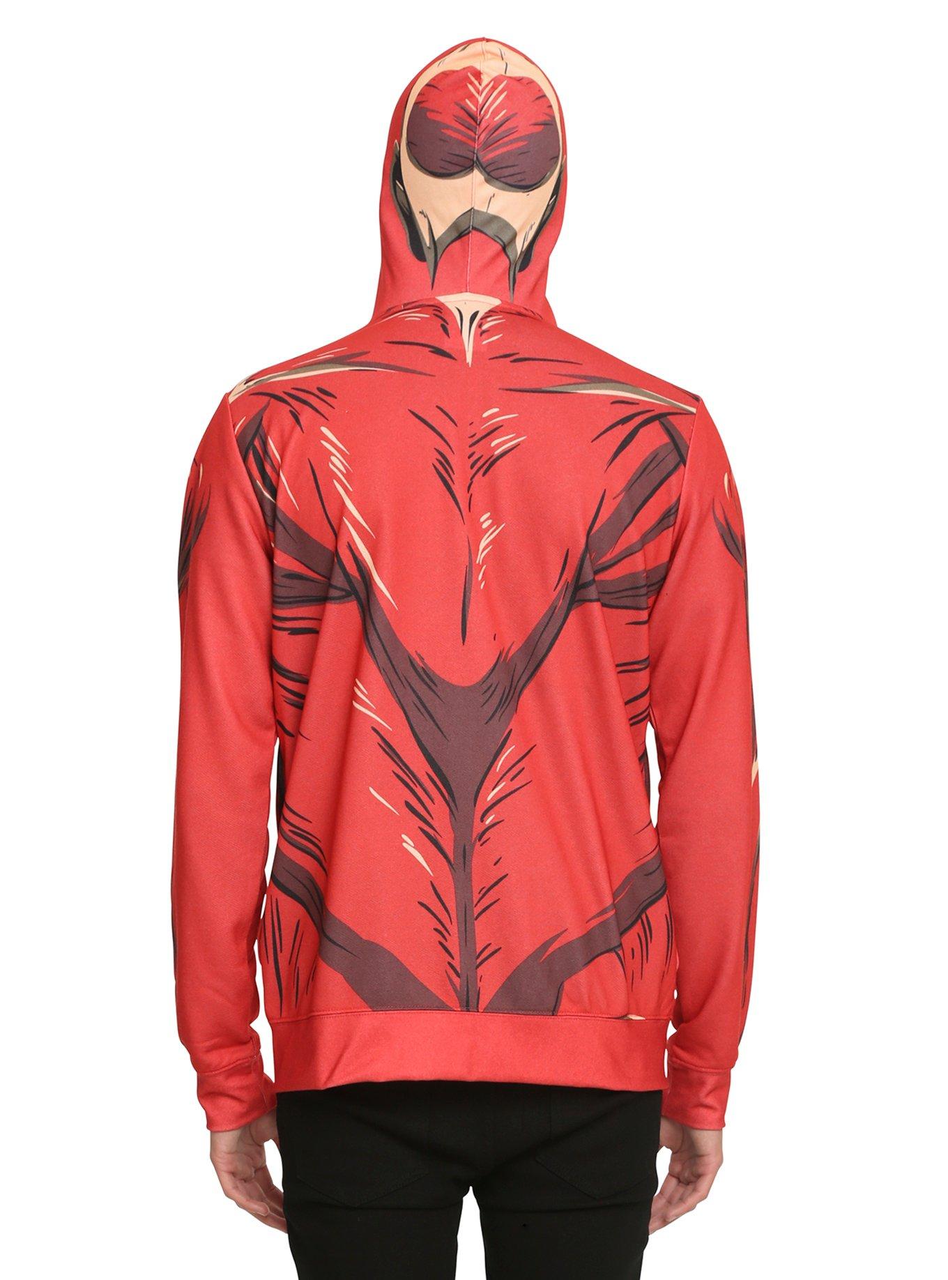 Attack On Titan Colossal Titan Costume Full Zip Hoodie, , alternate