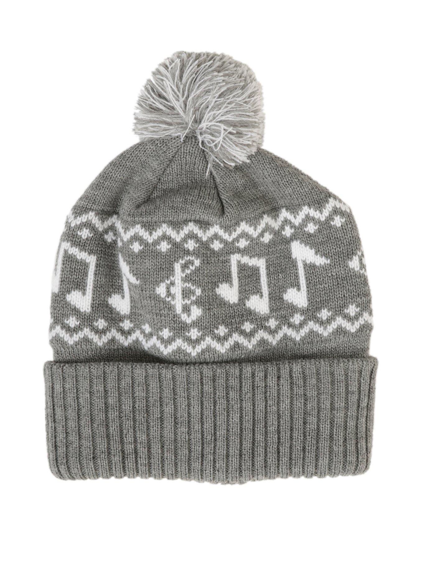 Music Note Pom Beanie, , alternate