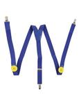 Blue And Yellow Button Costume Suspenders, , alternate