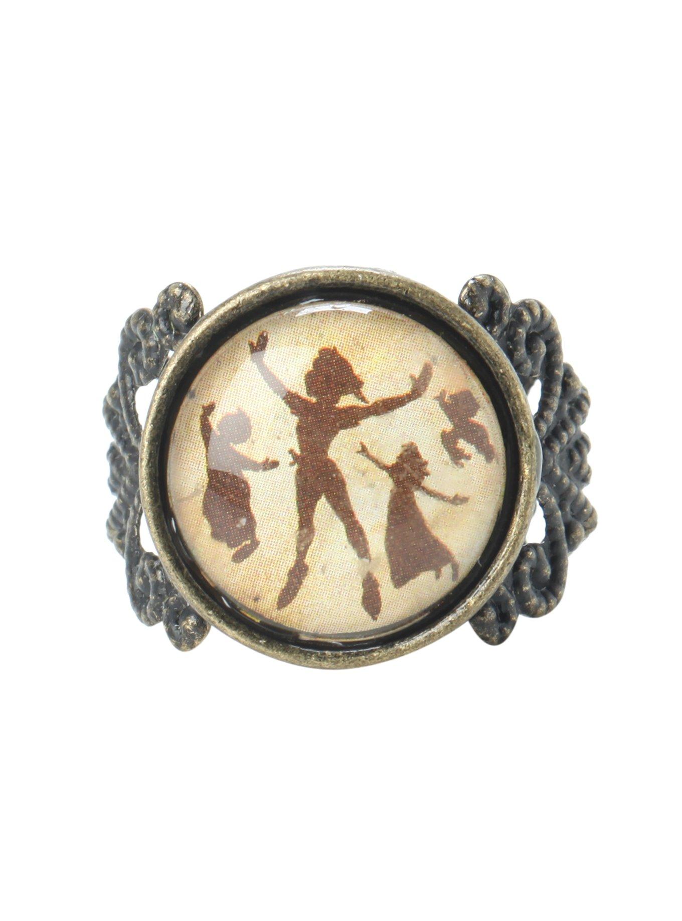 Disney Peter Pan Flying Silhouette Ring, , alternate