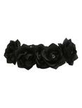 Black Rose Day Of The Dead Stretchy Headband, , alternate