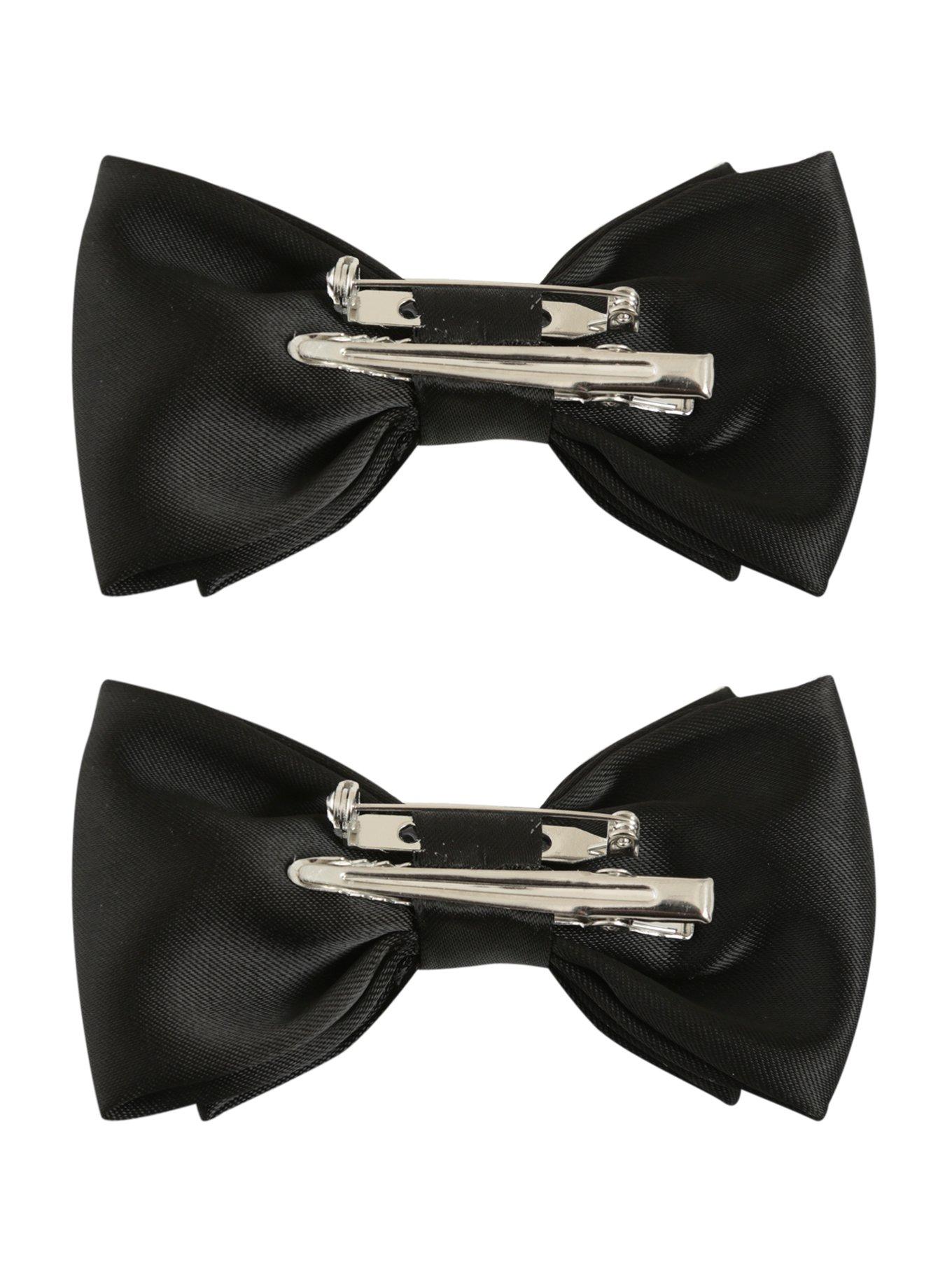 Black Hair Bow 2 Pack, , alternate
