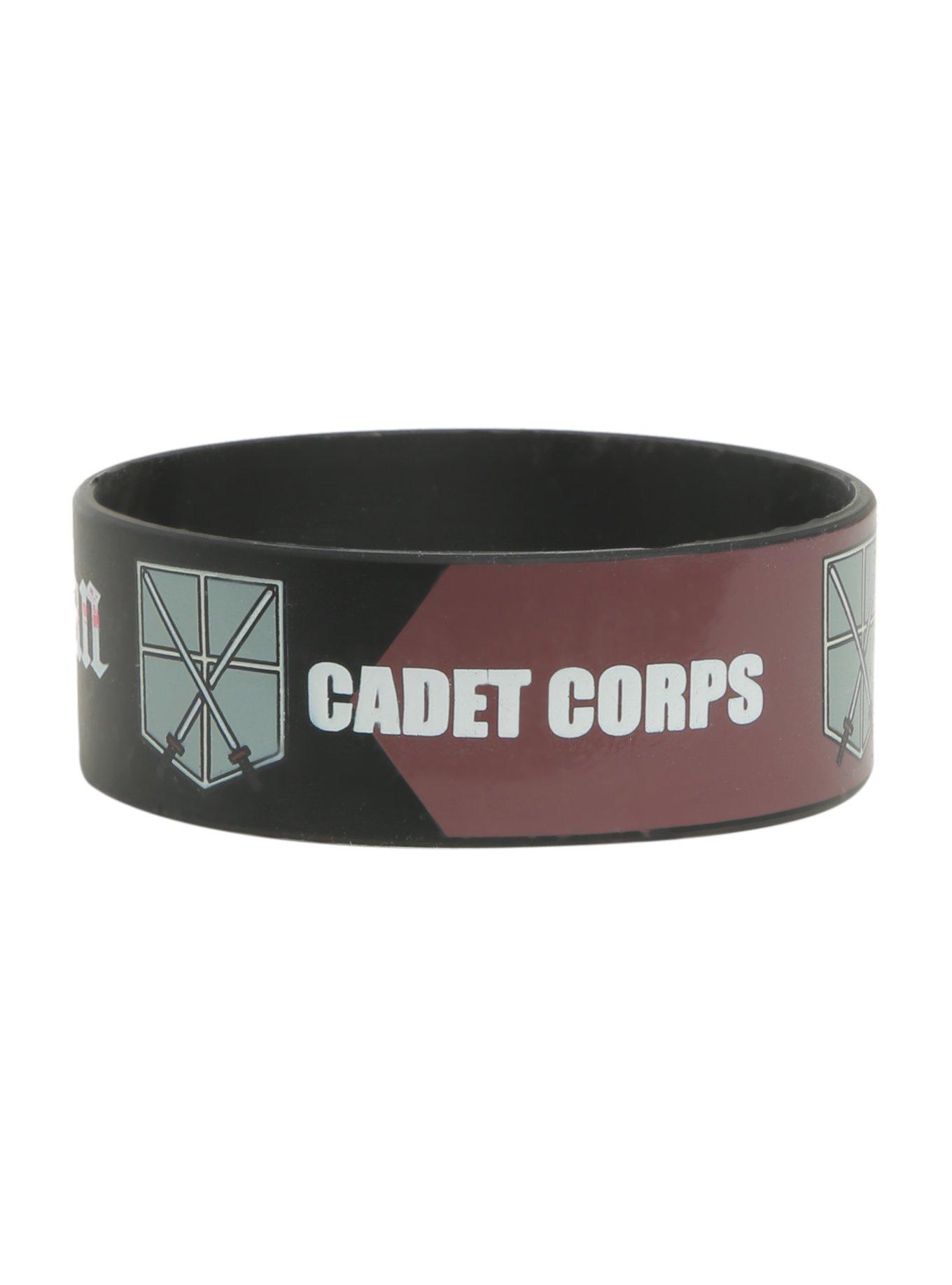 Attack On Titan Cadet Corps Rubber Bracelet, , alternate