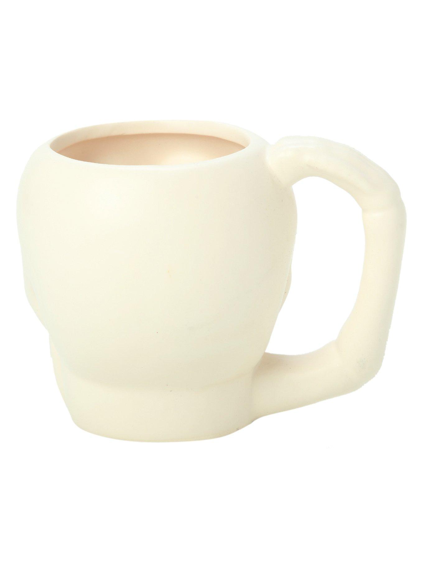 White Skull Mug, , alternate