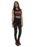My Music Scares People Girls Muscle Top, , alternate