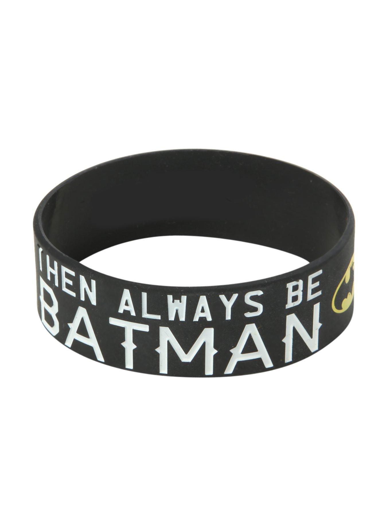 DC Comics Batman Be Yourself Rubber Bracelet, , alternate