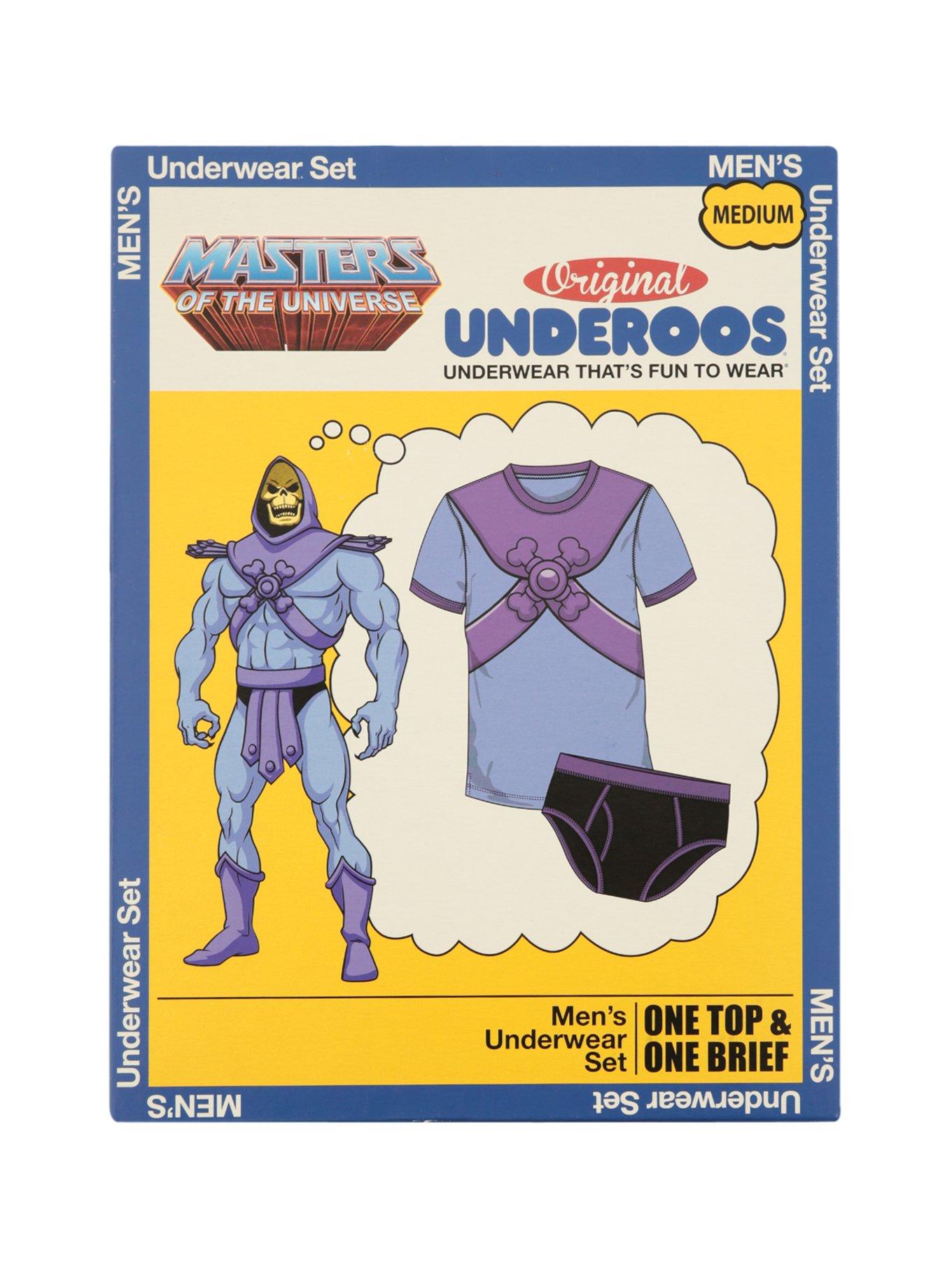 Masters of the Universe He-Man Mens Underoos T-Shirt & Briefs Set