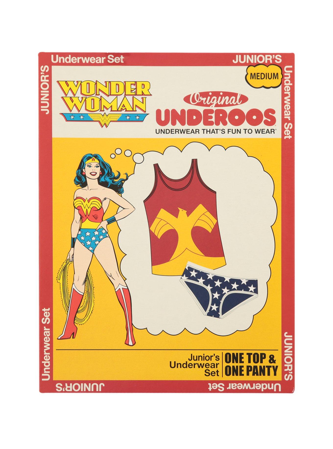 Underoos DC Comics Wonder Woman Girls Underwear Set