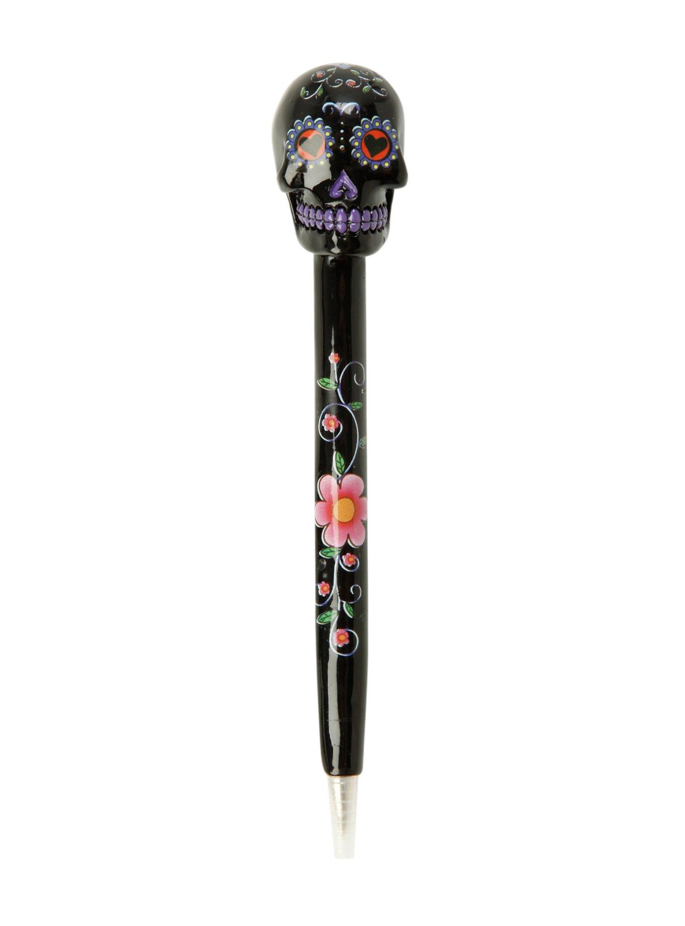 Sugar Skull Ceramic Ink Pen, , alternate