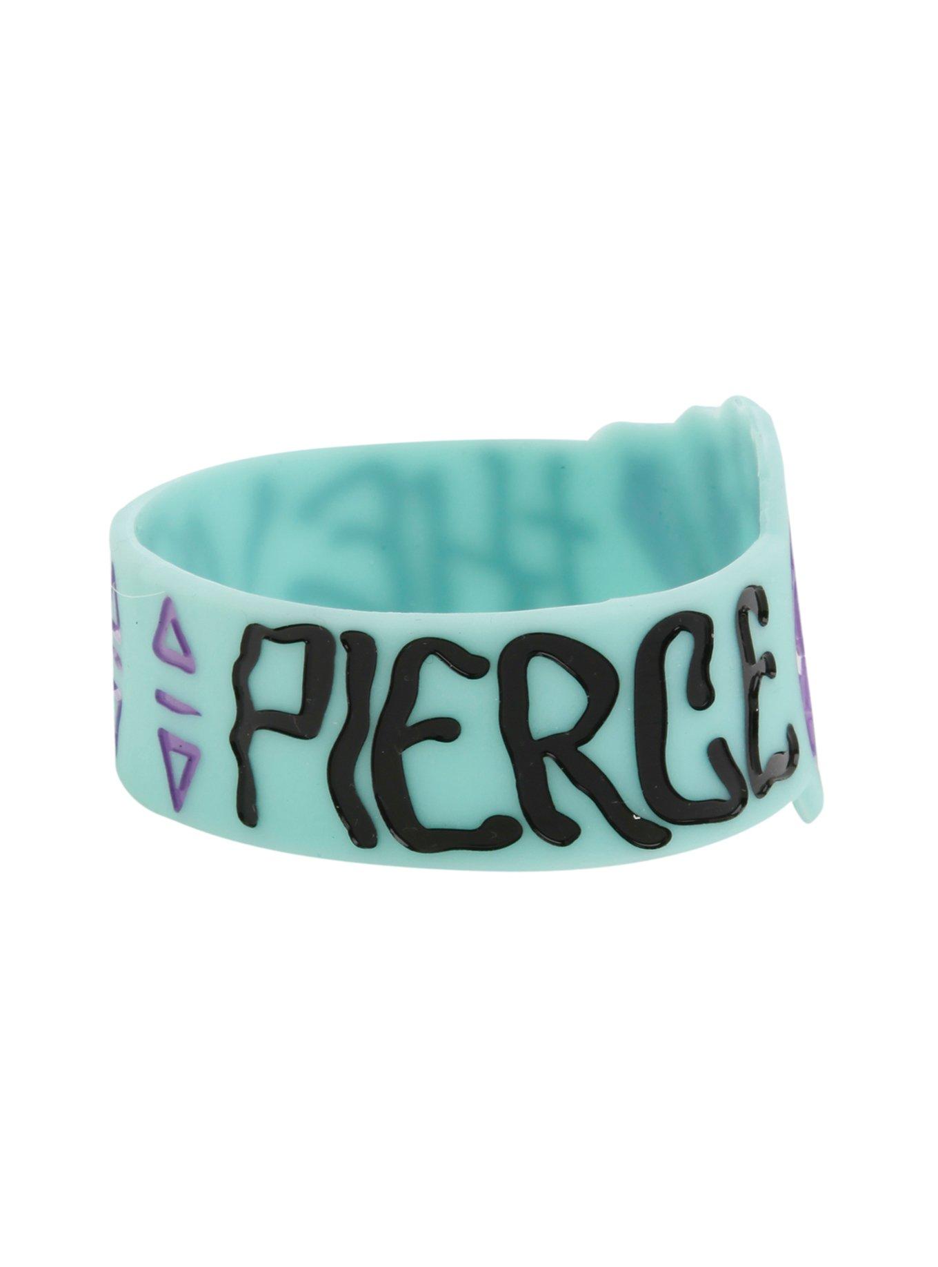 Pierce The Veil Skull Rubber Bracelet, , alternate