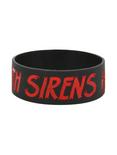 Sleeping With Sirens Red Logo Rubber Bracelet, , alternate